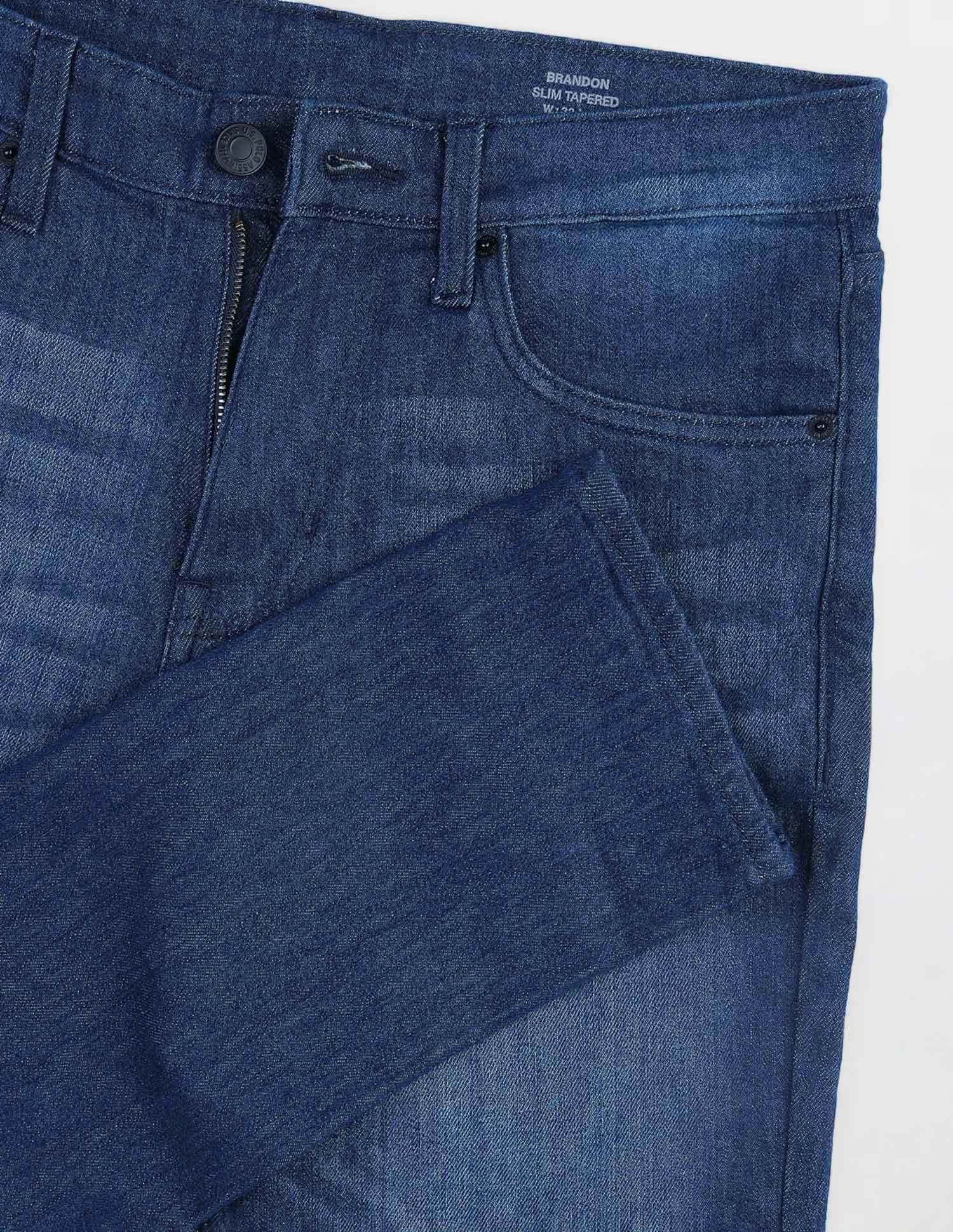 Brandon Slim Tapered Fit Whiskered Jeans - Image 2
