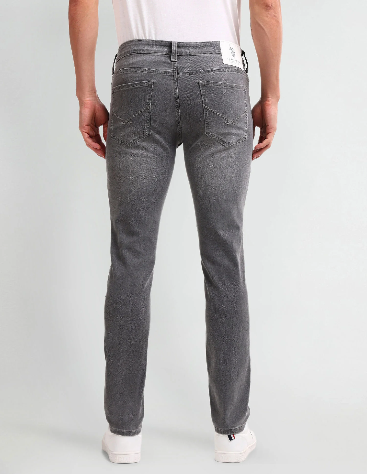 Brandon Slim Tapered Grey Jeans - Image 5