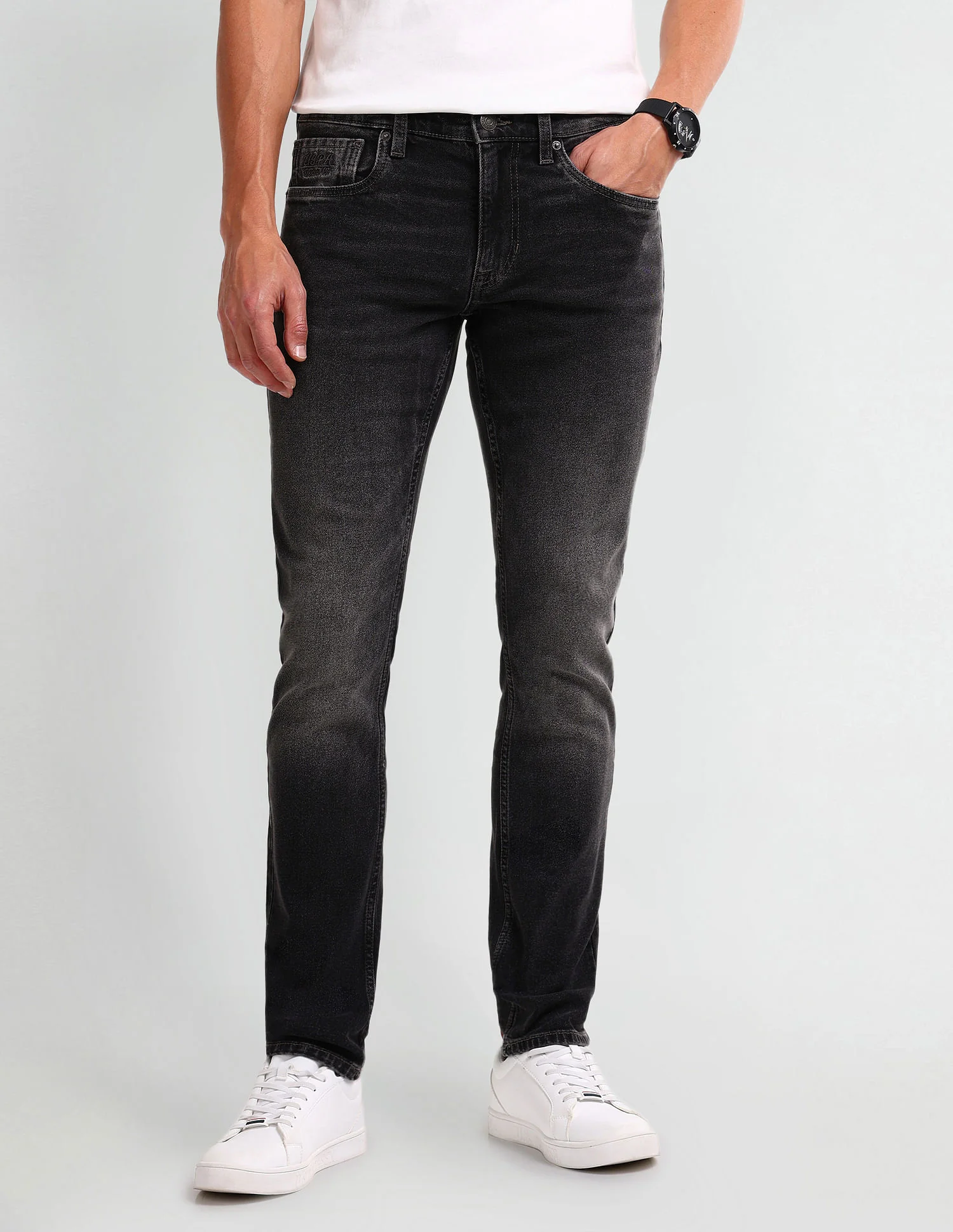 Brandon Slim Tapered Grey Jeans