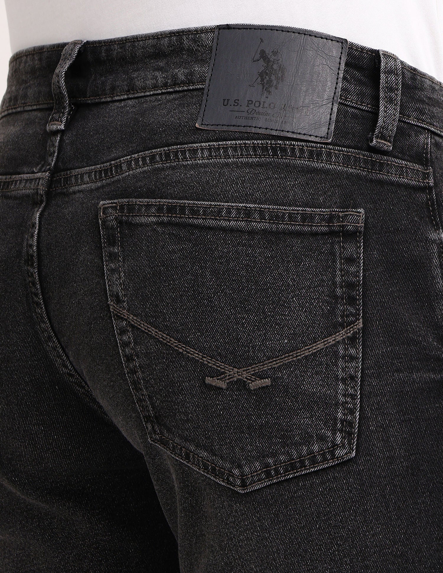 Brandon Slim Tapered Grey Jeans - Image 7
