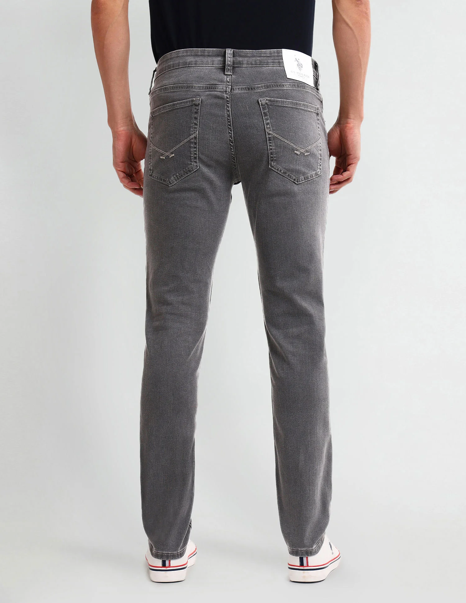 Brandon Slim Tapered Grey Jeans - Image 5