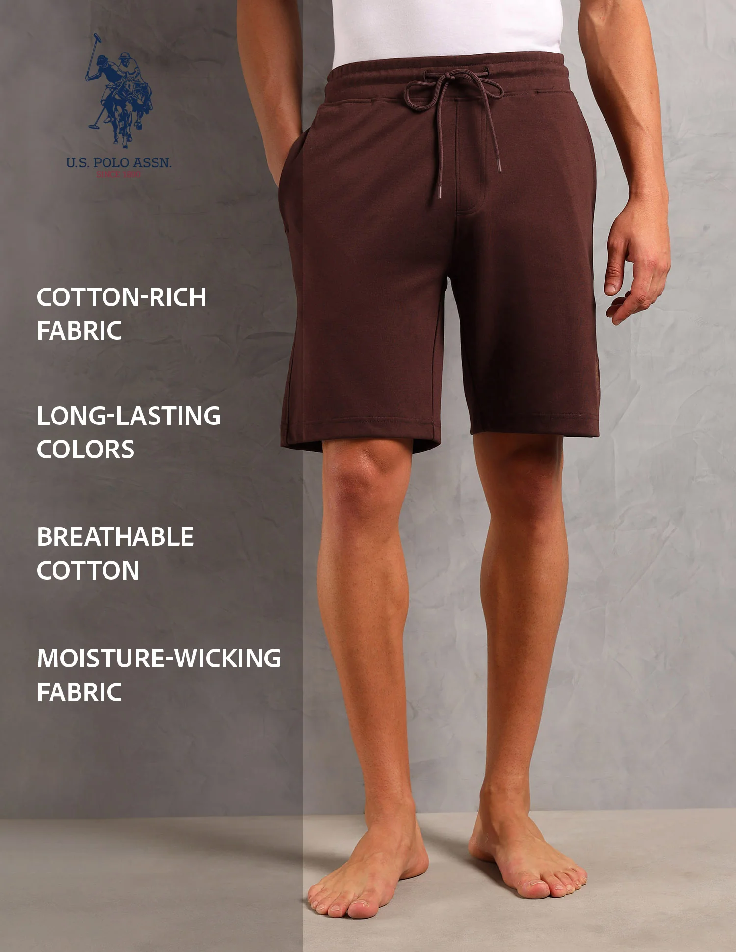 Breathable Cotton Solid OES08 Shorts - Pack Of 1 - Image 11