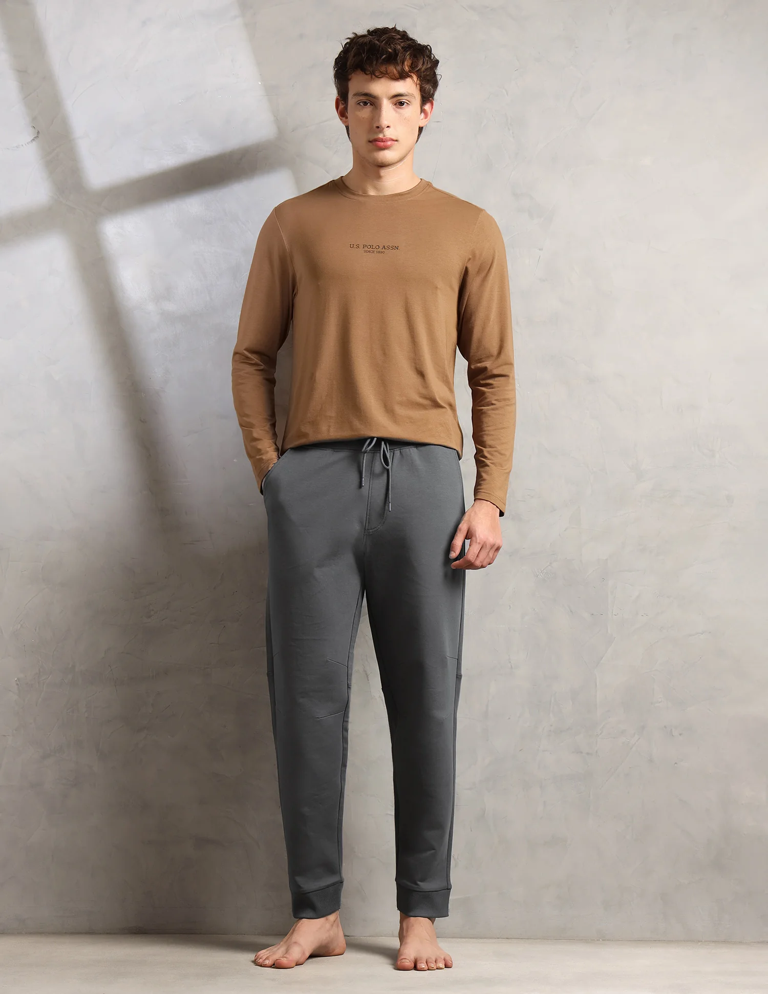 Breathable Mid Rise PJ001-PL Lounge Joggers - Pack Of 1 - Image 3