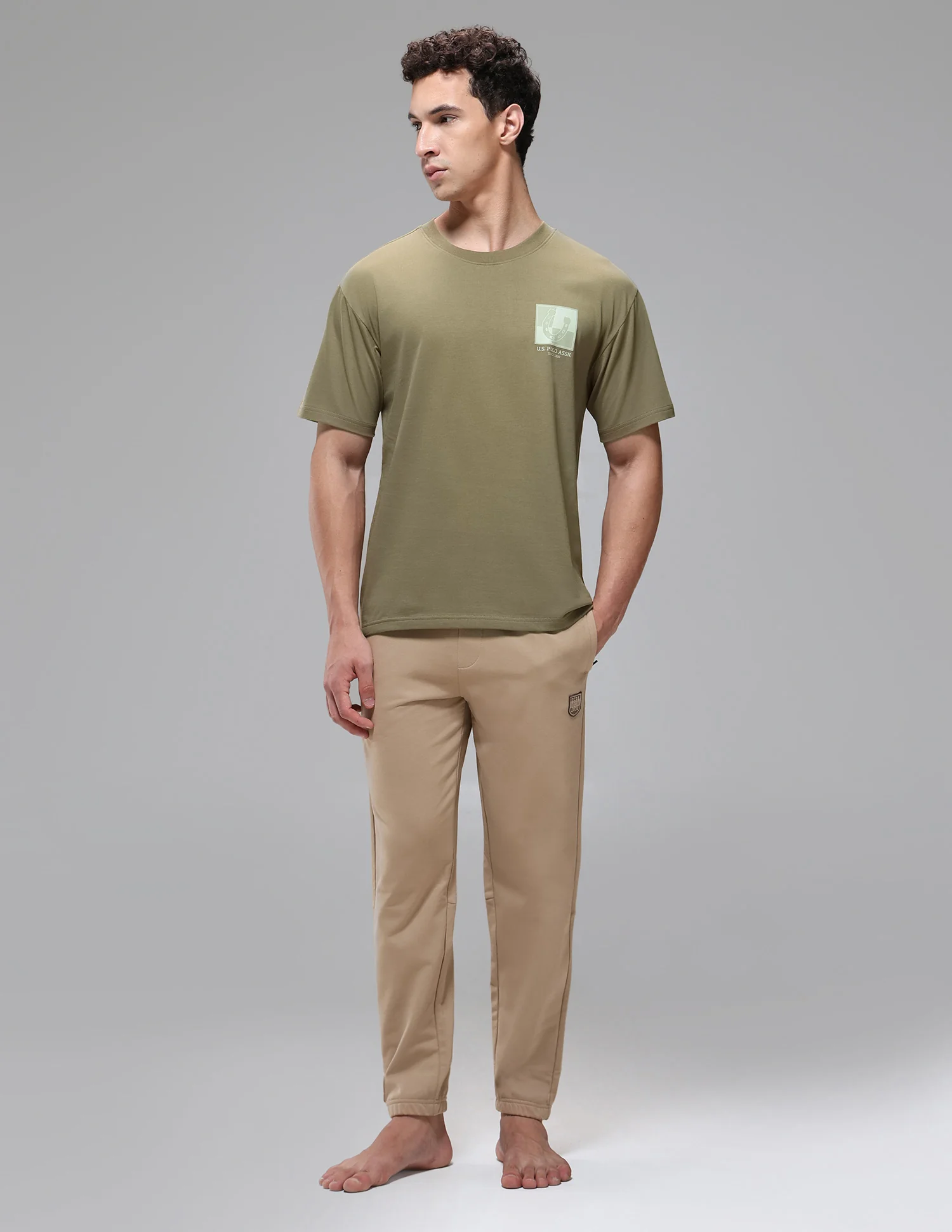Breathable Regular Comfort Fit OEE15 Lounge T-Shirt - Image 3
