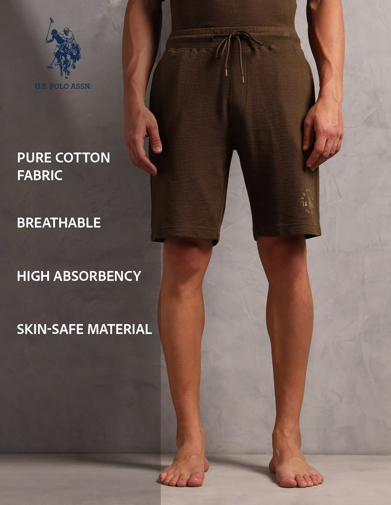 Breathable Regular Fit PS002 Lounge Shorts - Pack Of 1 - Image 10