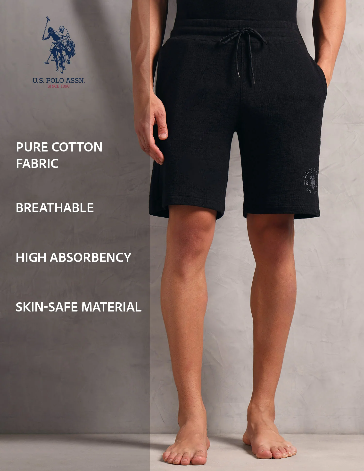 Breathable Regular Fit PS002 Lounge Shorts - Pack Of 1 - Image 11