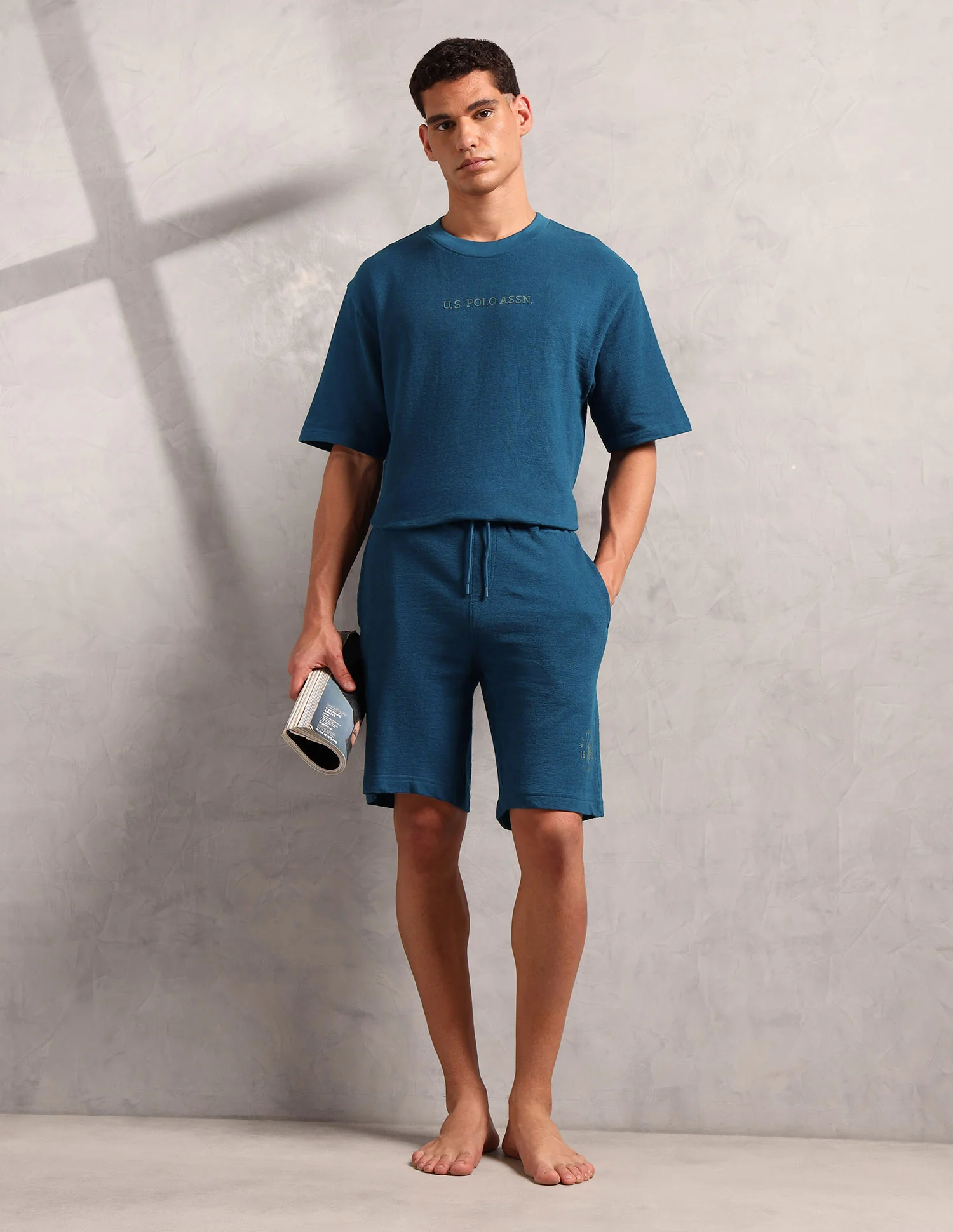 Breathable Regular Fit PS002 Lounge Shorts - Pack Of 1 - Image 9