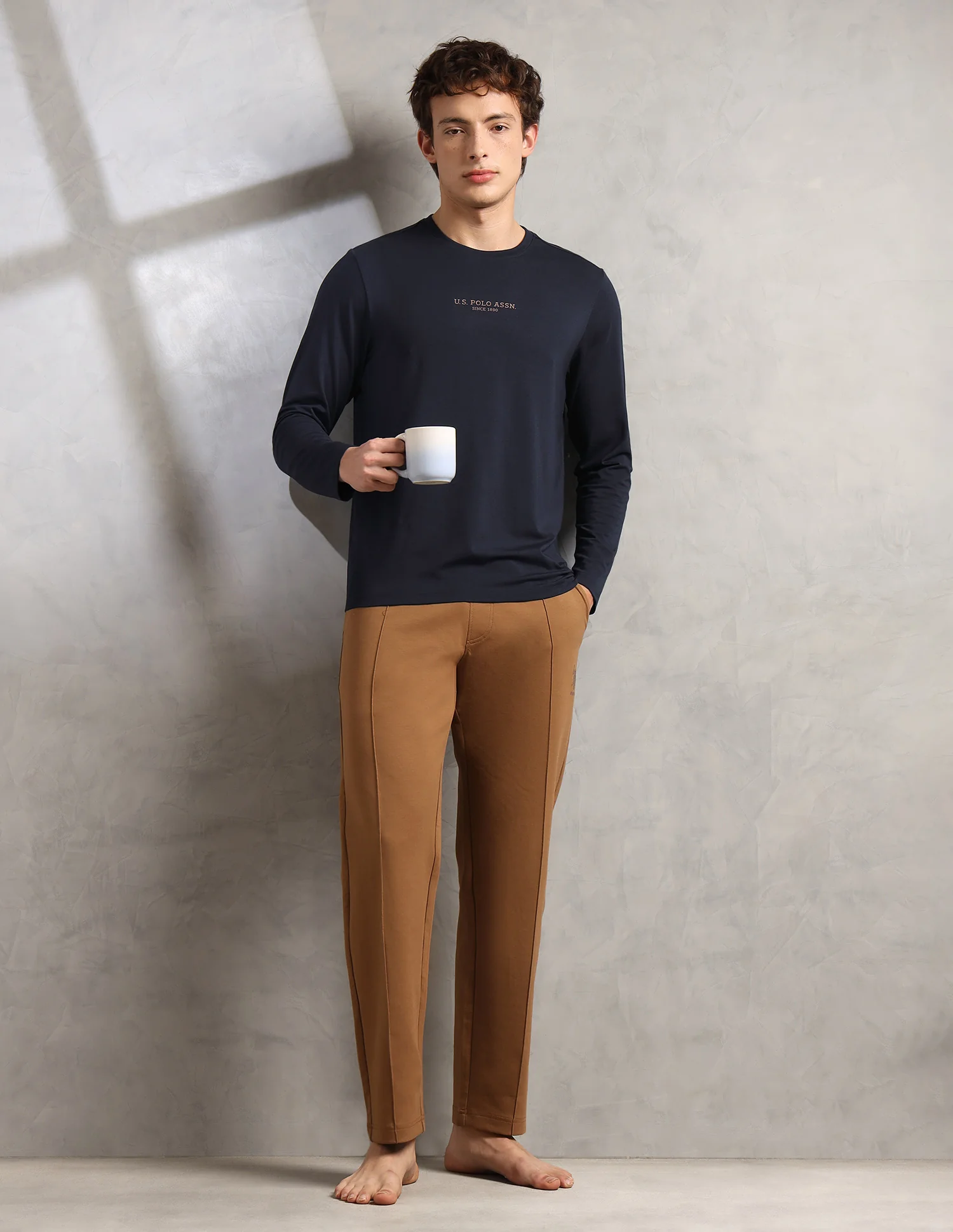 Brethable Full Sleeve PE006-PL Lounge T-Shirt - Pack Of 1 - Image 3