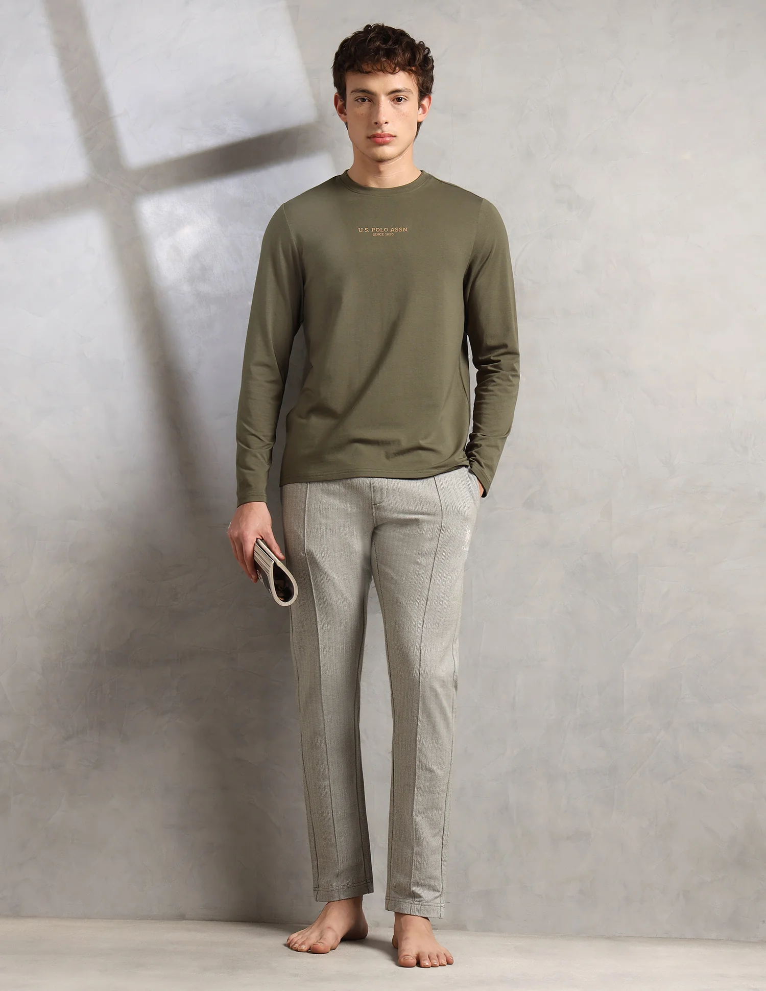 Brethable Full Sleeve PE006-PL Lounge T-Shirt - Pack Of 1 - Image 3