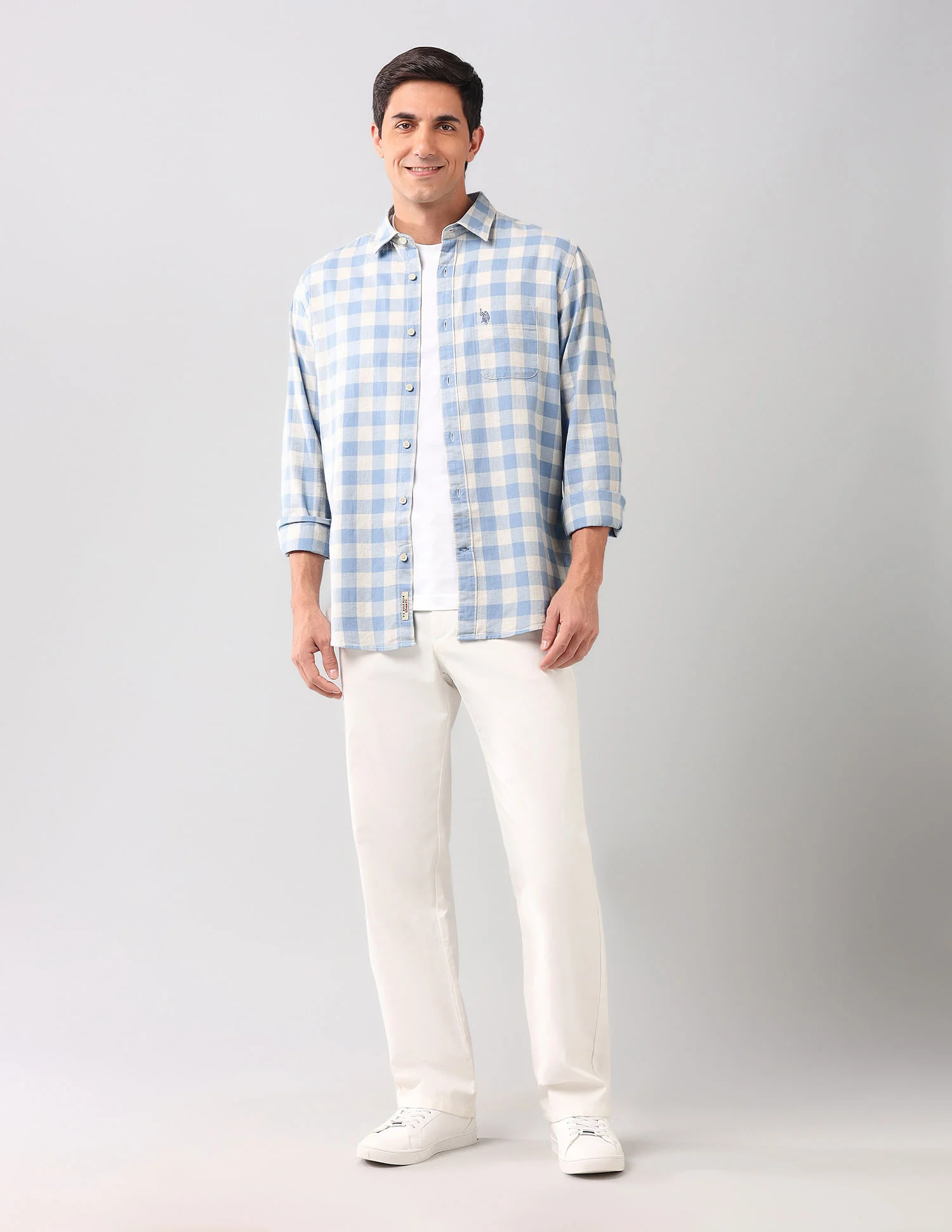 Buffalo Checked Herringbone Shirt - Image 3