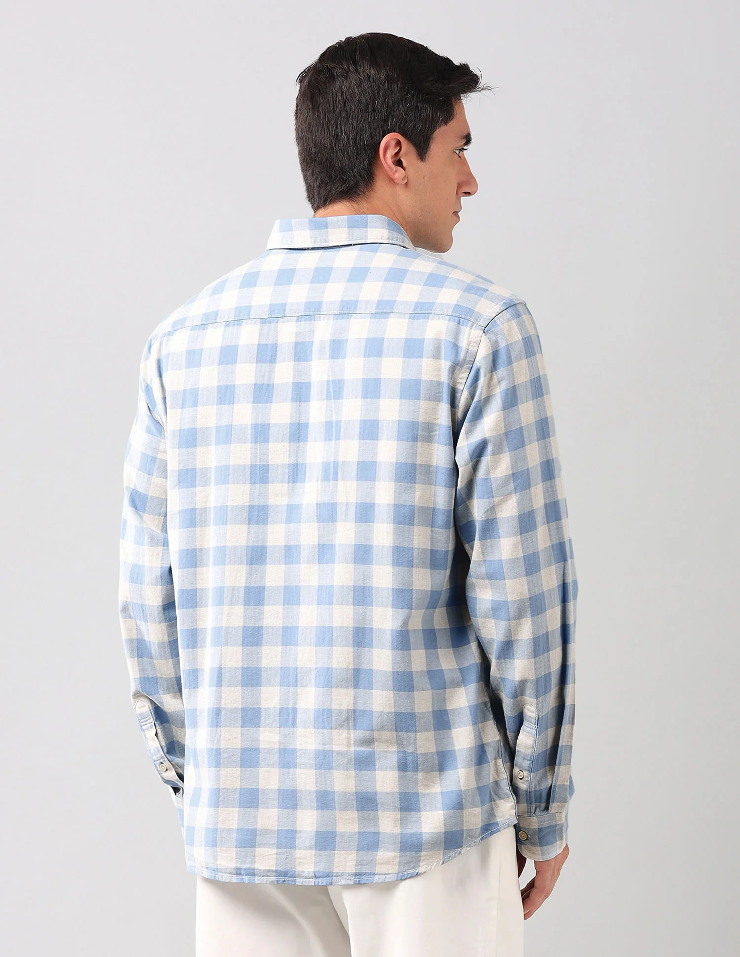 Buffalo Checked Herringbone Shirt - Image 5