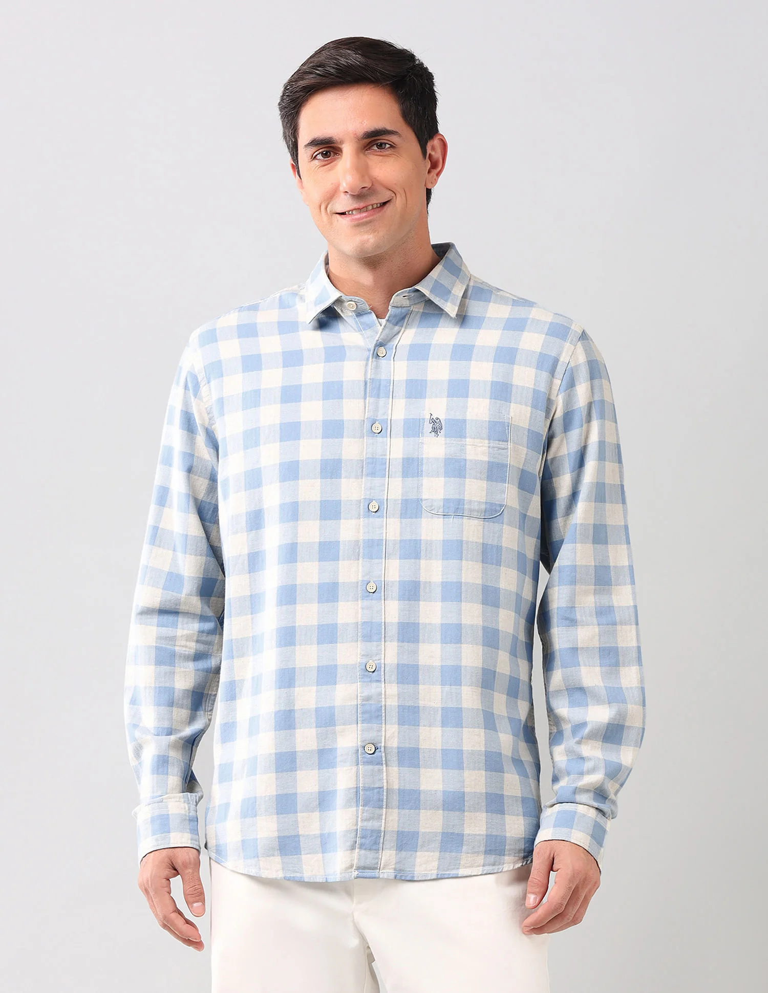 Buffalo Checked Herringbone Shirt - Image 6