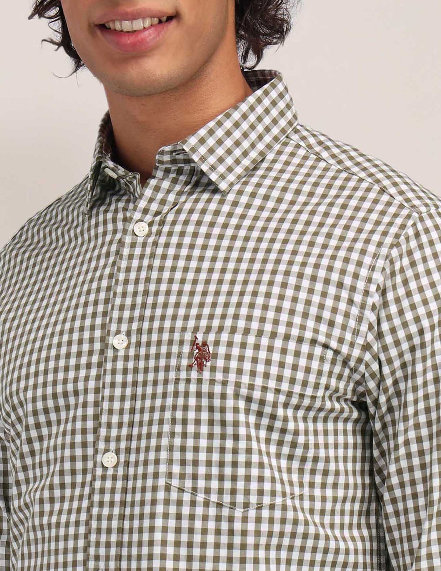 Buffalo Checked Poplin Shirt - Image 7