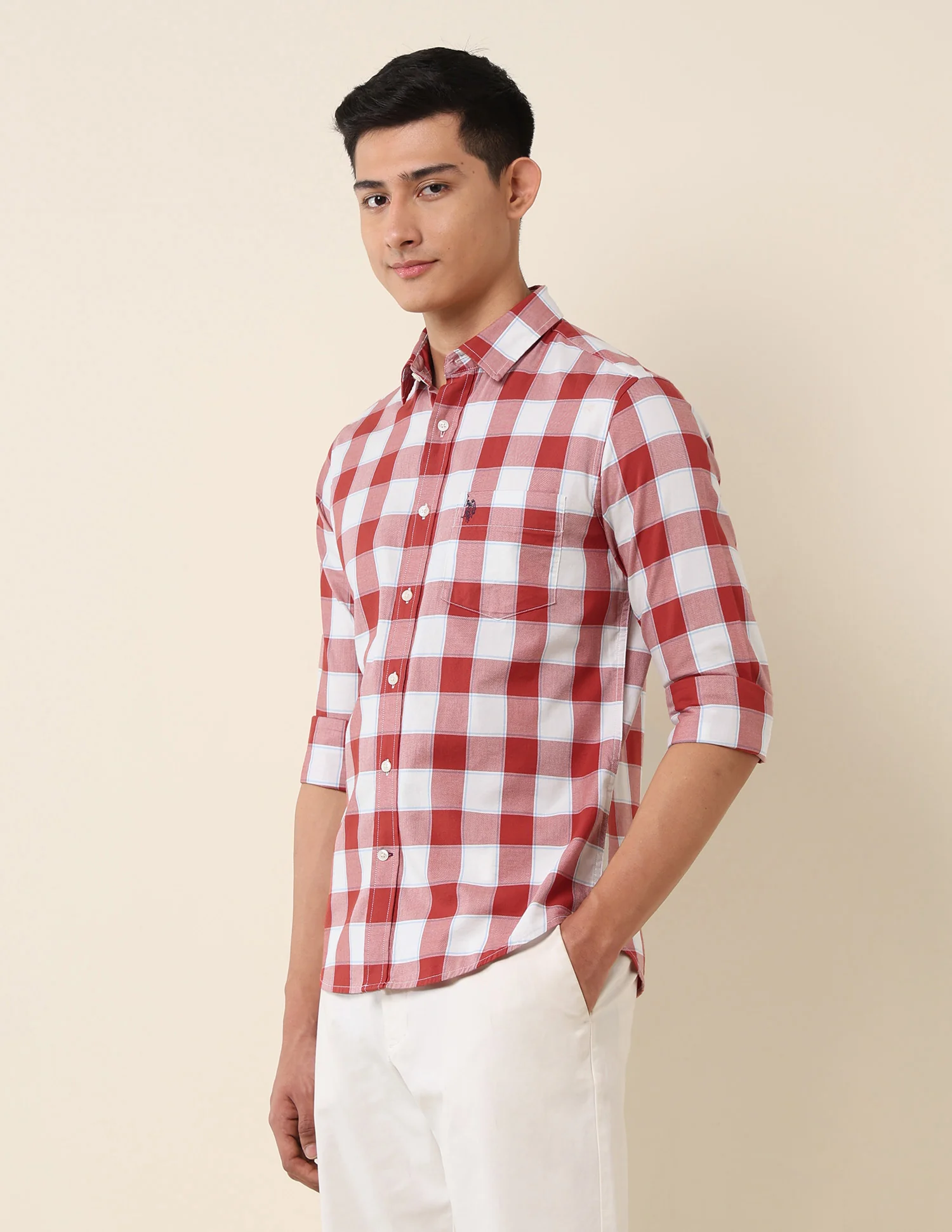 Buffalo Checked Pure Cotton Shirt - Image 4