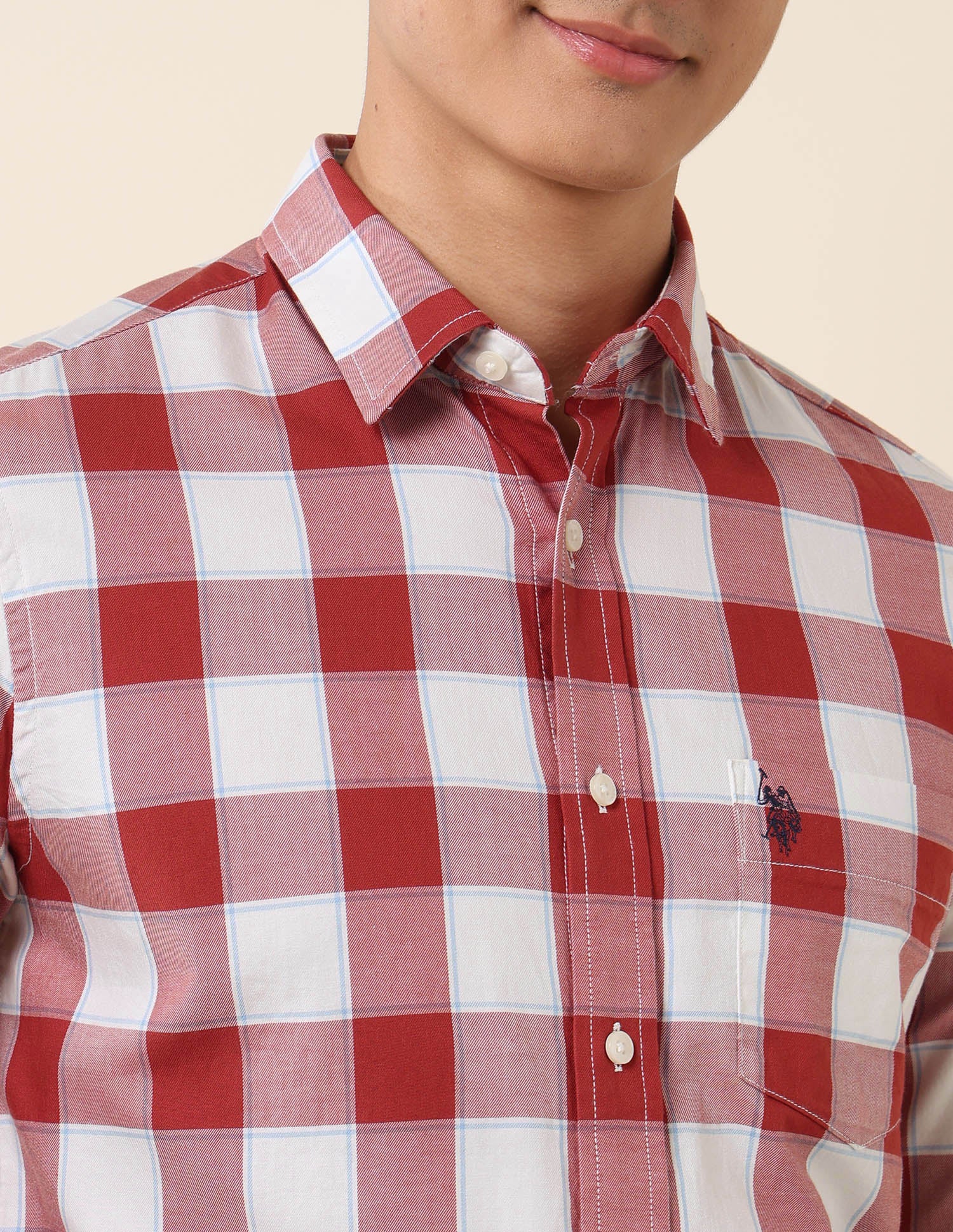 Buffalo Checked Pure Cotton Shirt - Image 7