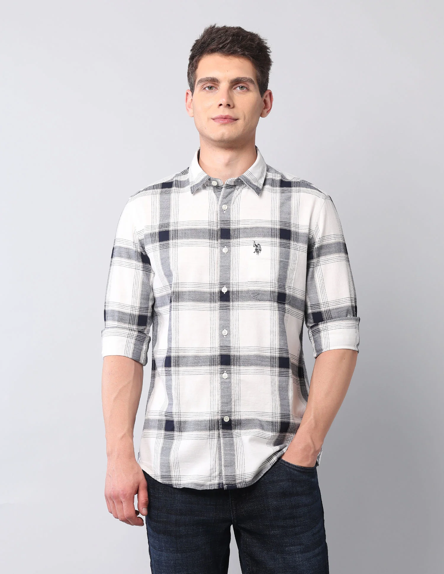Buffalo Checked Pure Cotton Shirt - Image 6
