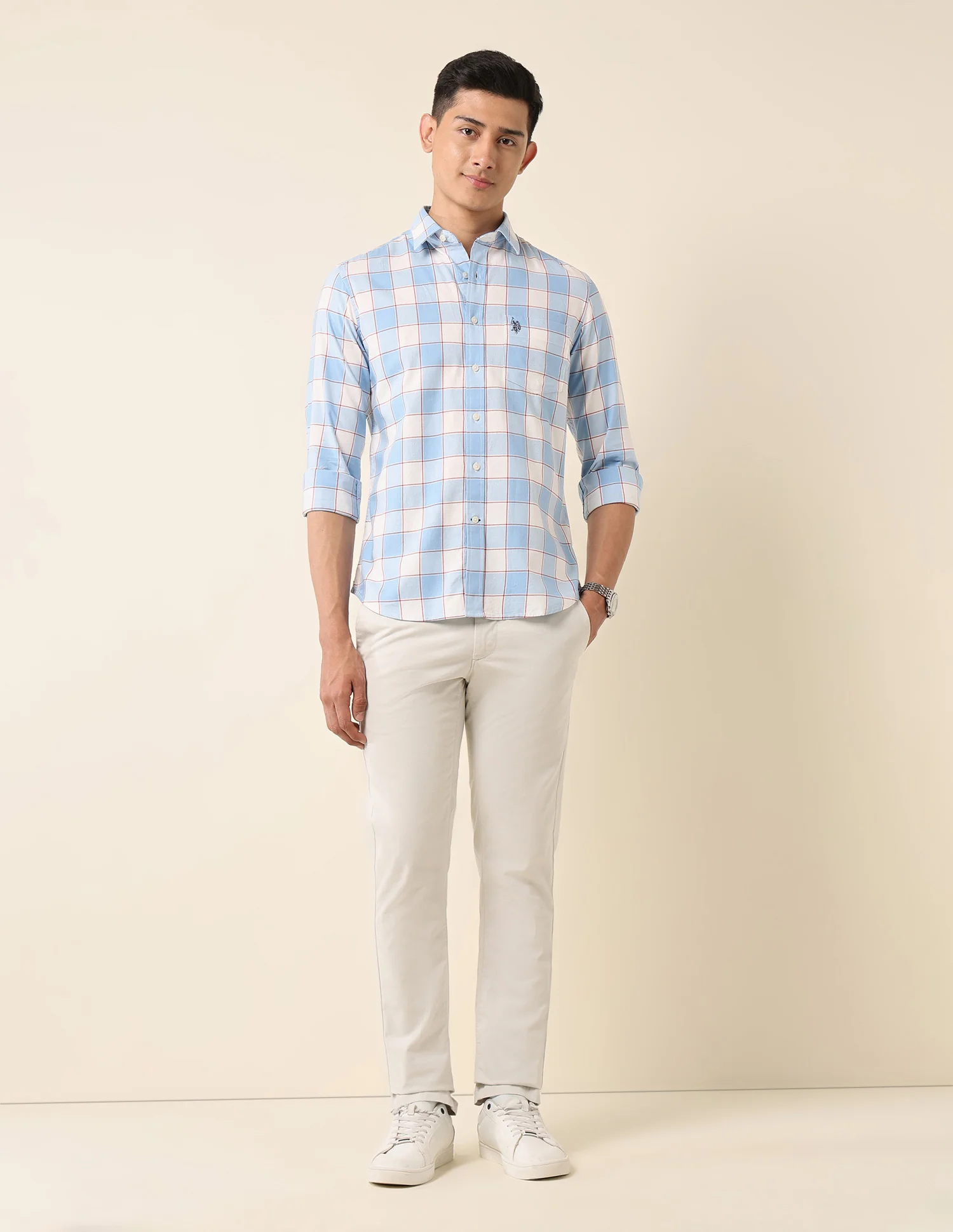 Buffalo Checked Pure Cotton Shirt - Image 3