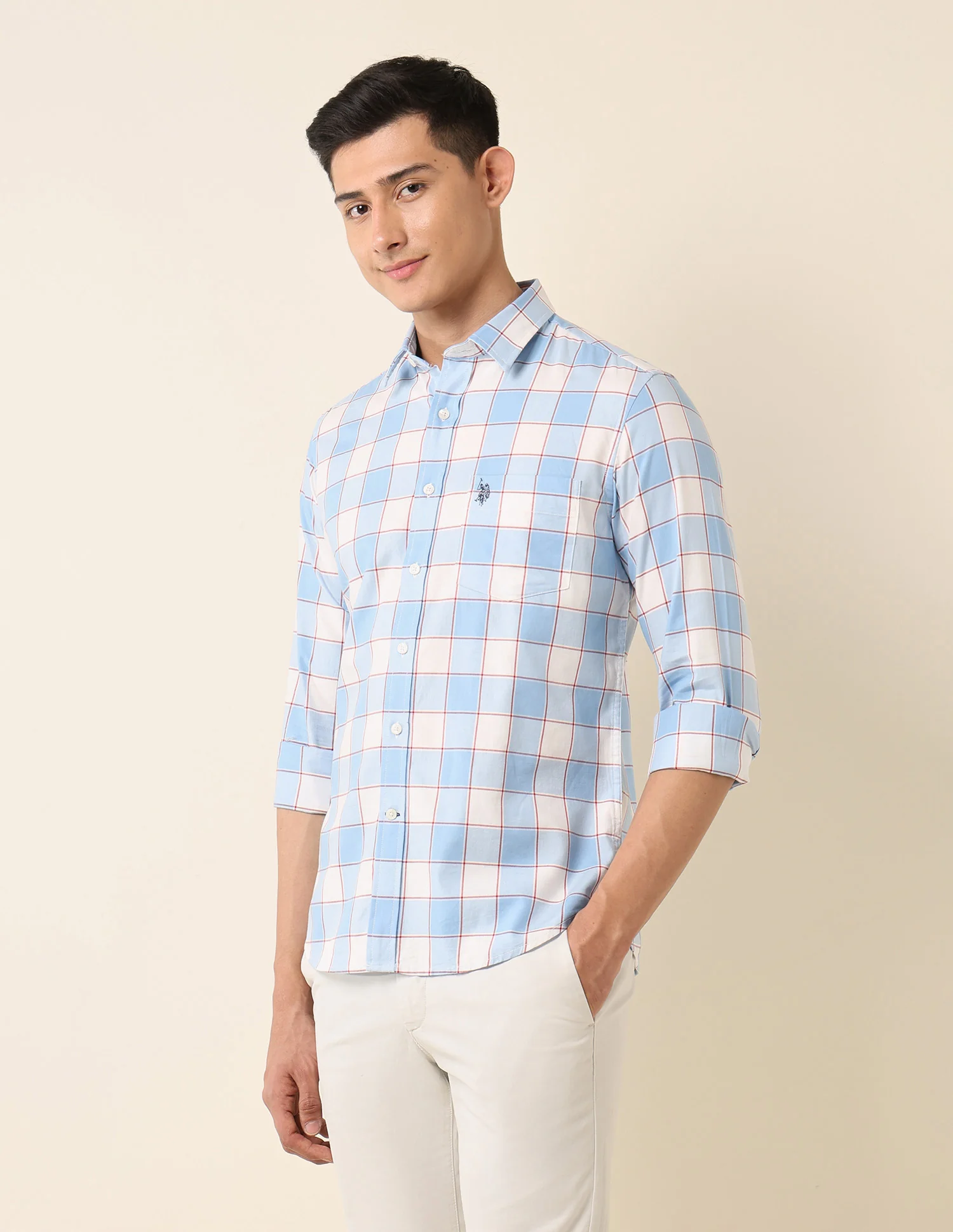 Buffalo Checked Pure Cotton Shirt - Image 4