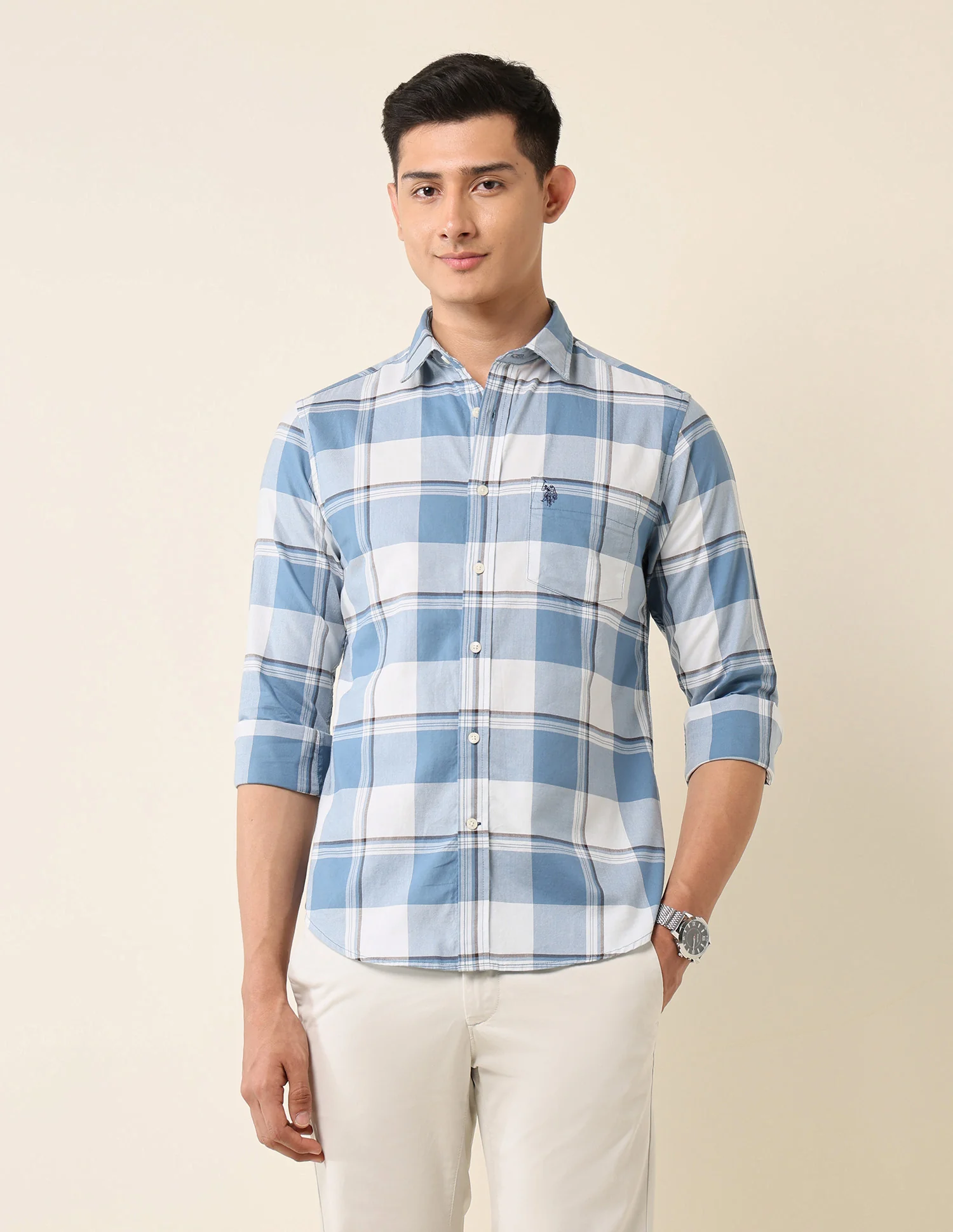 Buffalo Checked Pure Cotton Shirt