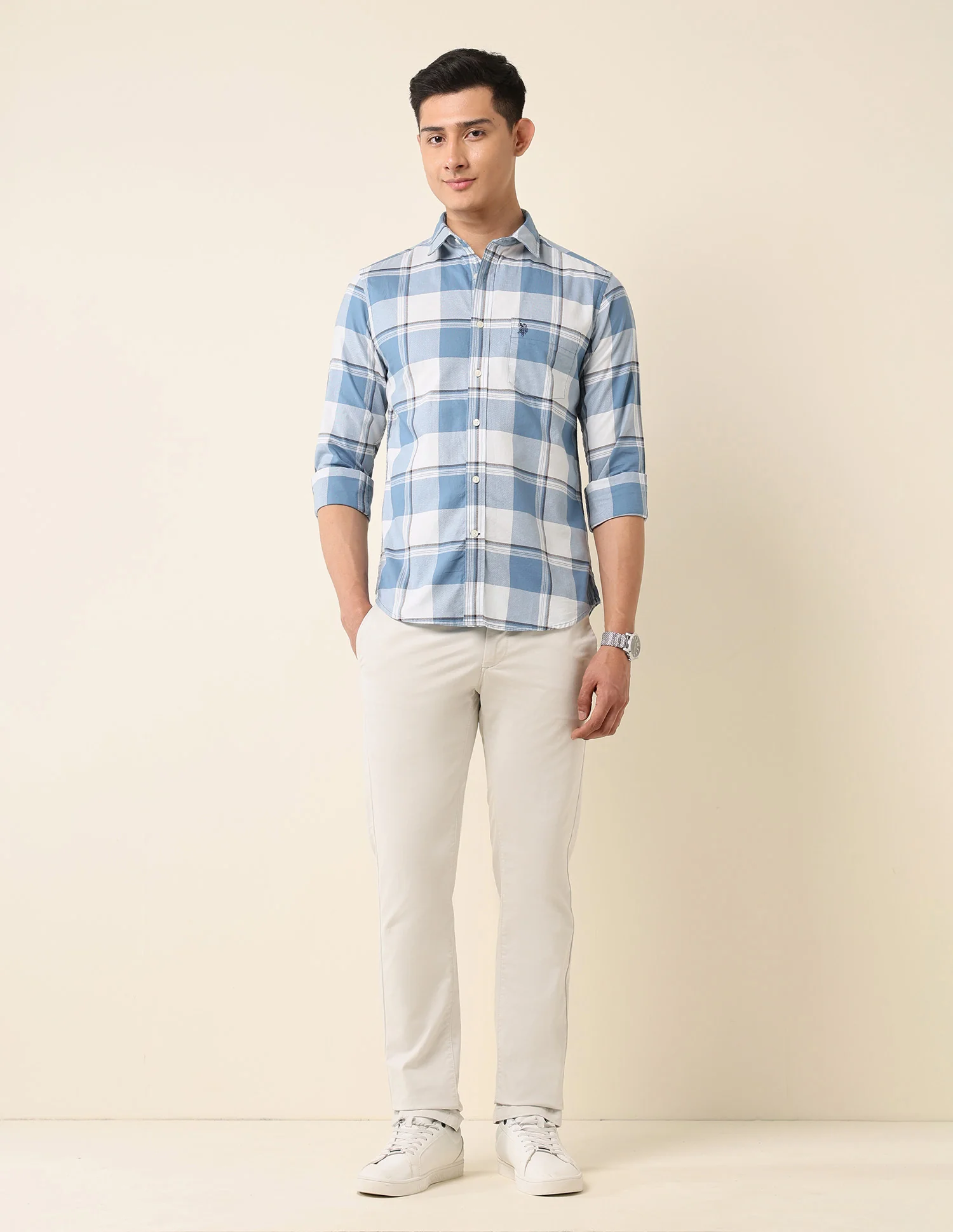 Buffalo Checked Pure Cotton Shirt - Image 3