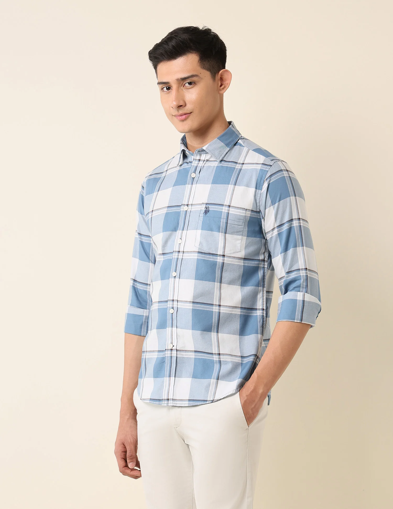 Buffalo Checked Pure Cotton Shirt - Image 4