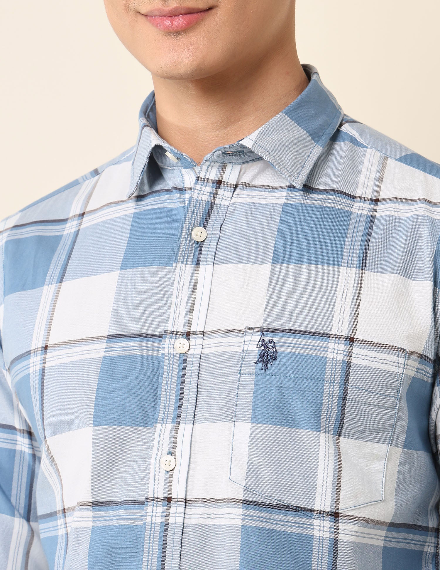 Buffalo Checked Pure Cotton Shirt - Image 7