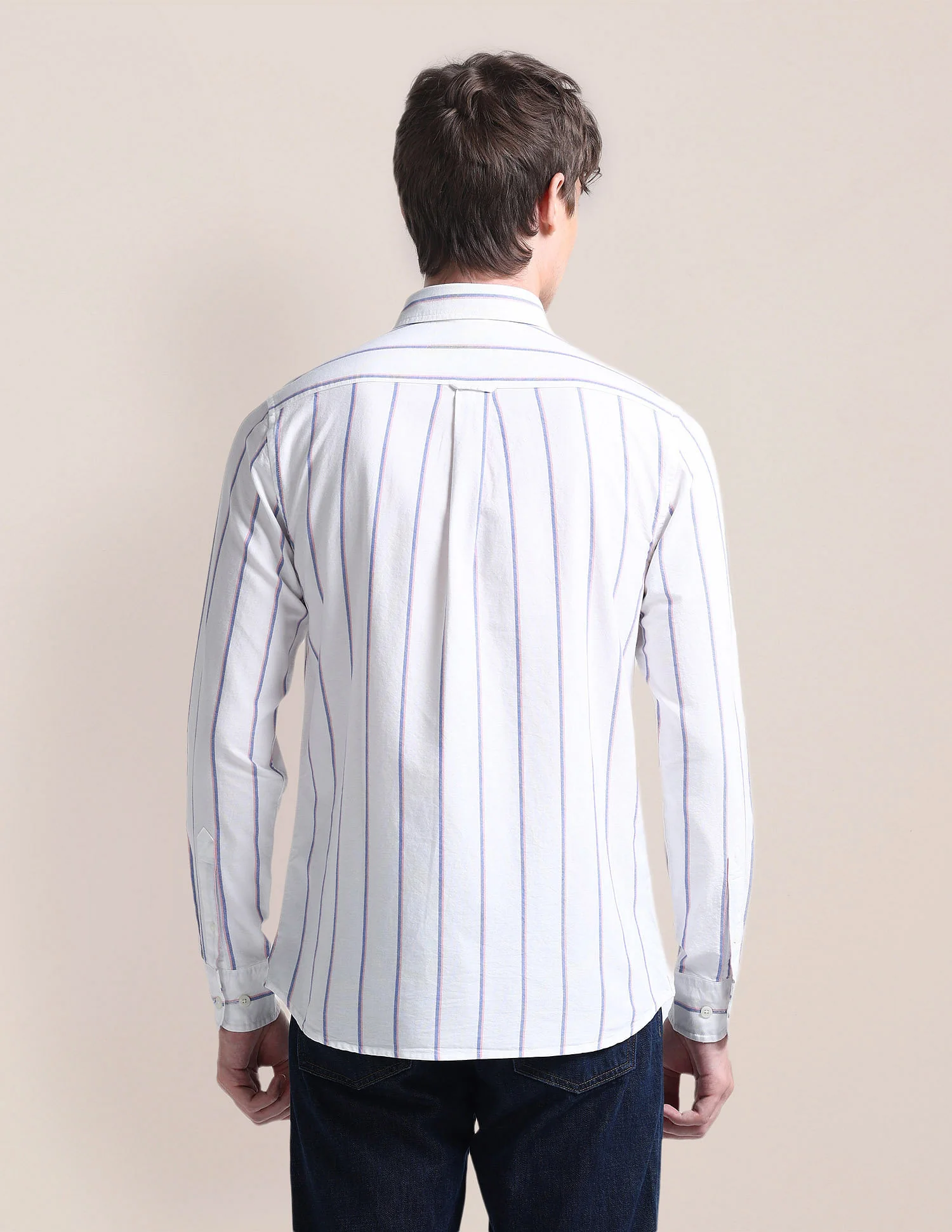 Button-Down Collar Cotton Shirt - Image 5