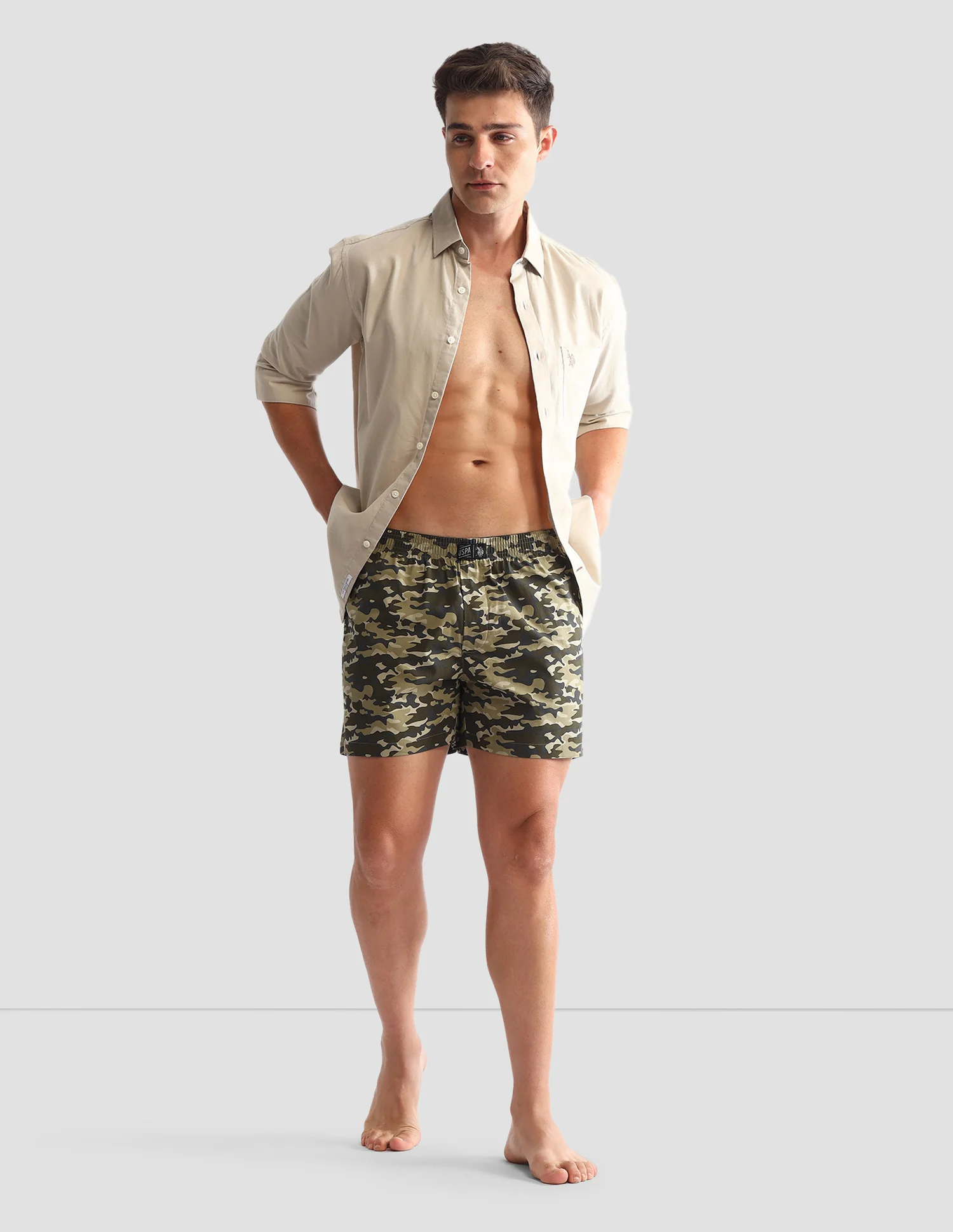 Camouflage Printed Cotton OEX10 Boxers - Pack Of 2 - Image 3