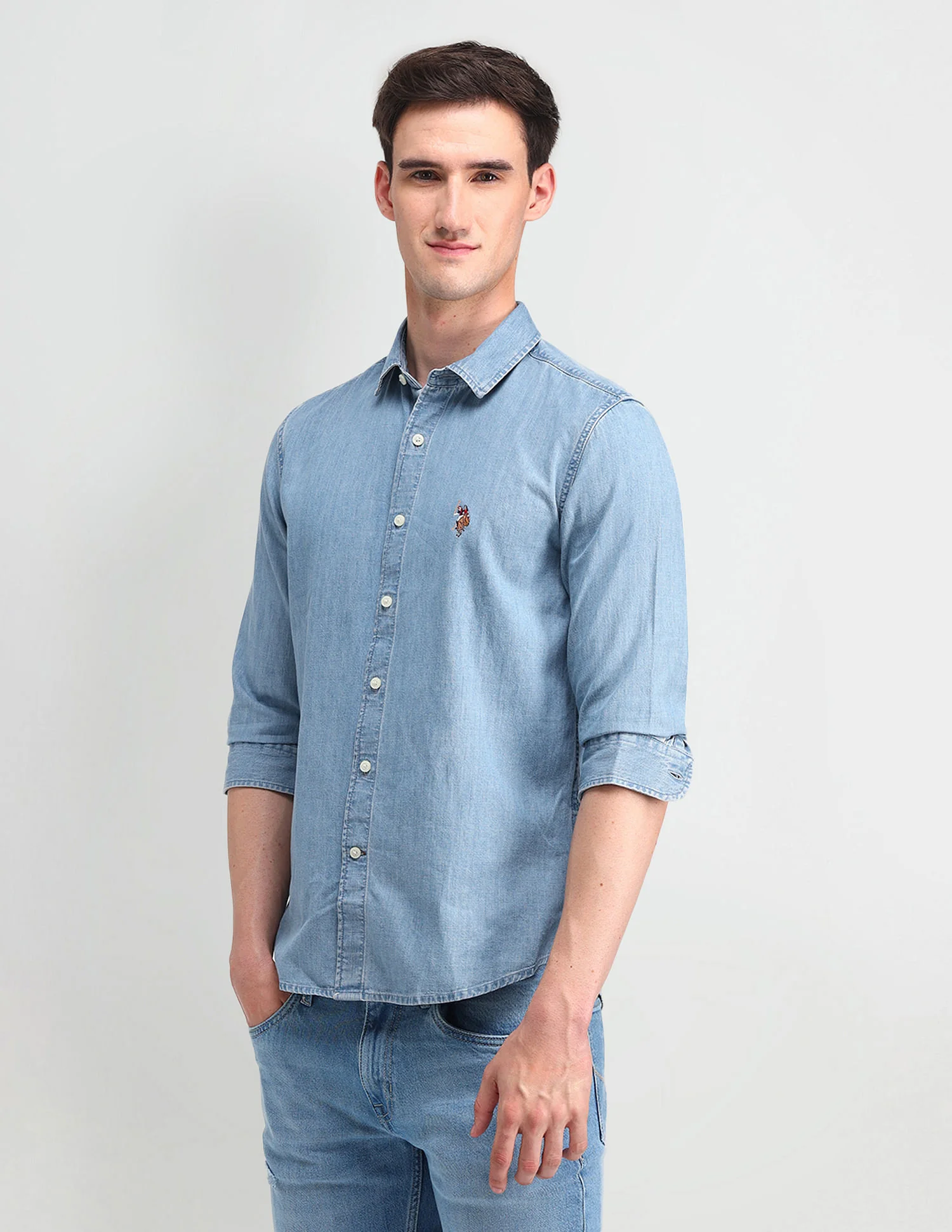 Chambray Washed Slub Shirt - Image 4