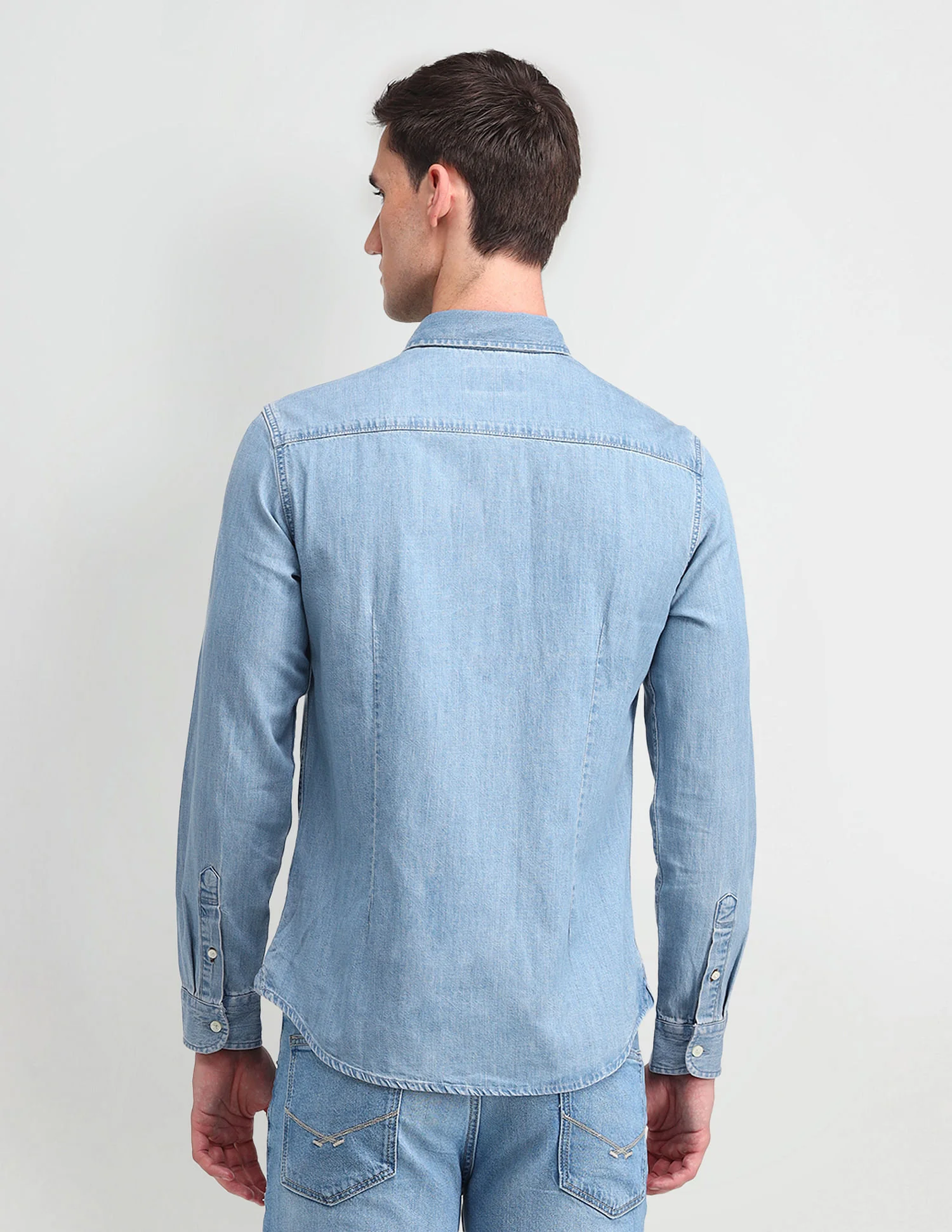 Chambray Washed Slub Shirt - Image 5