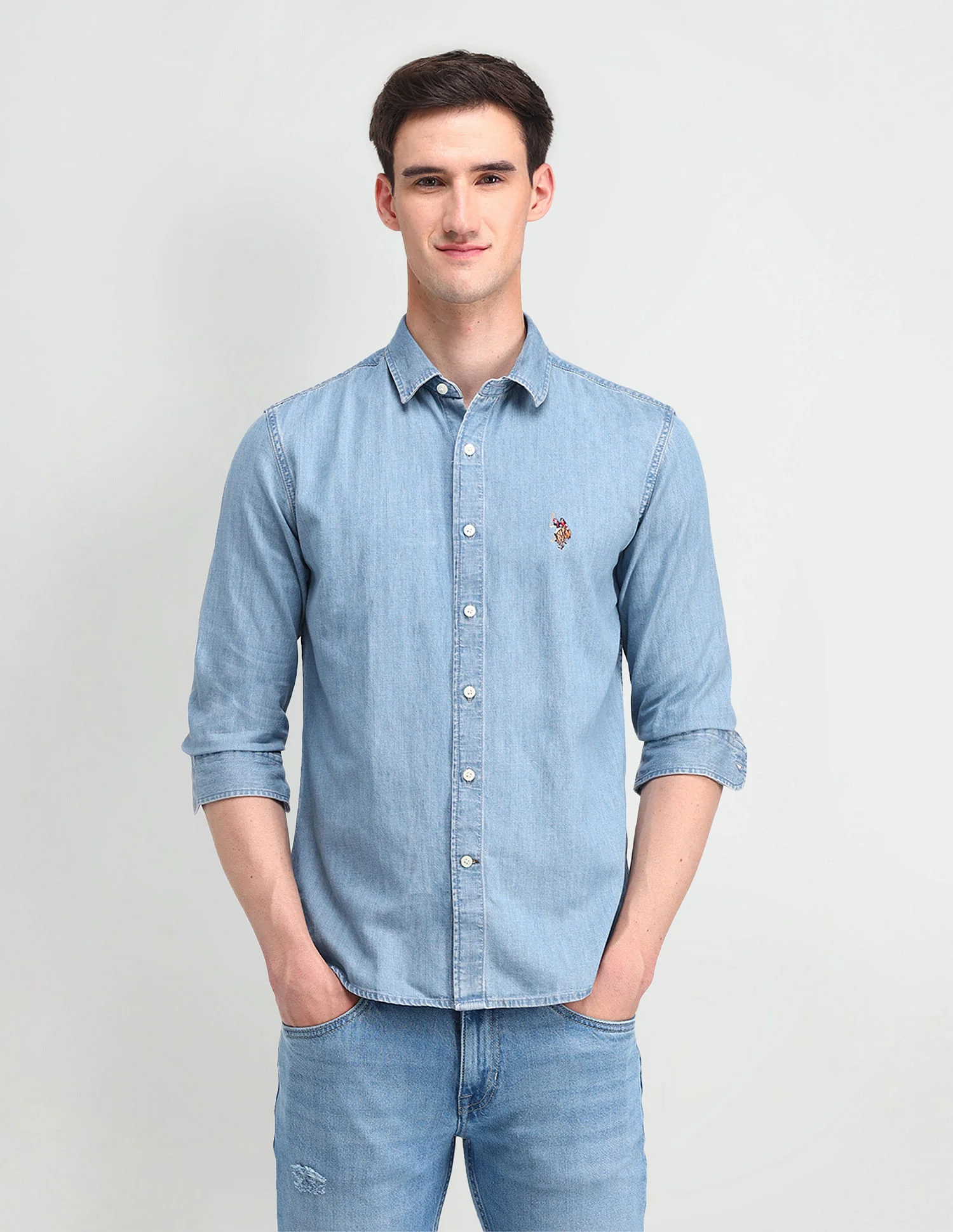 Chambray Washed Slub Shirt - Image 6