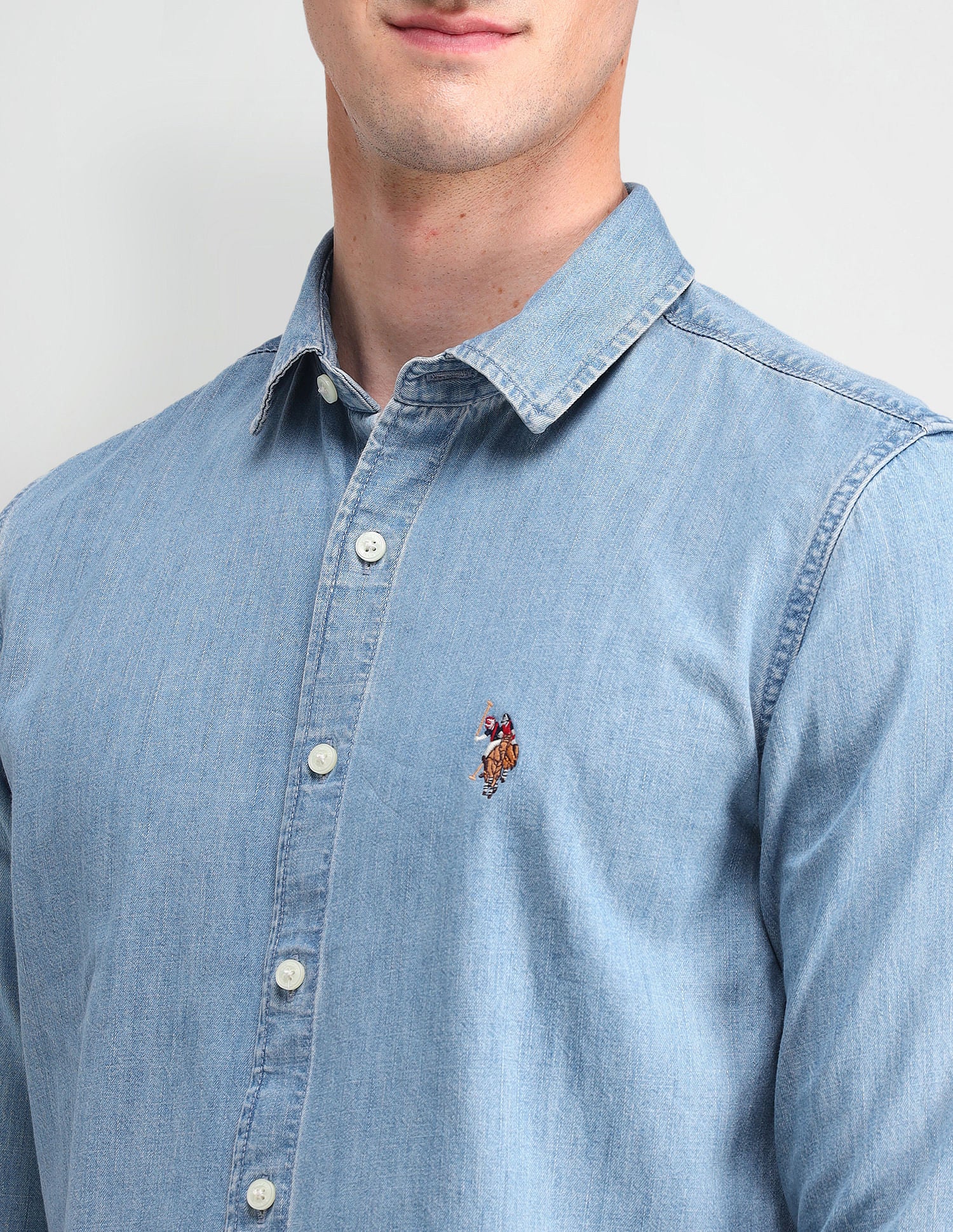 Chambray Washed Slub Shirt - Image 7