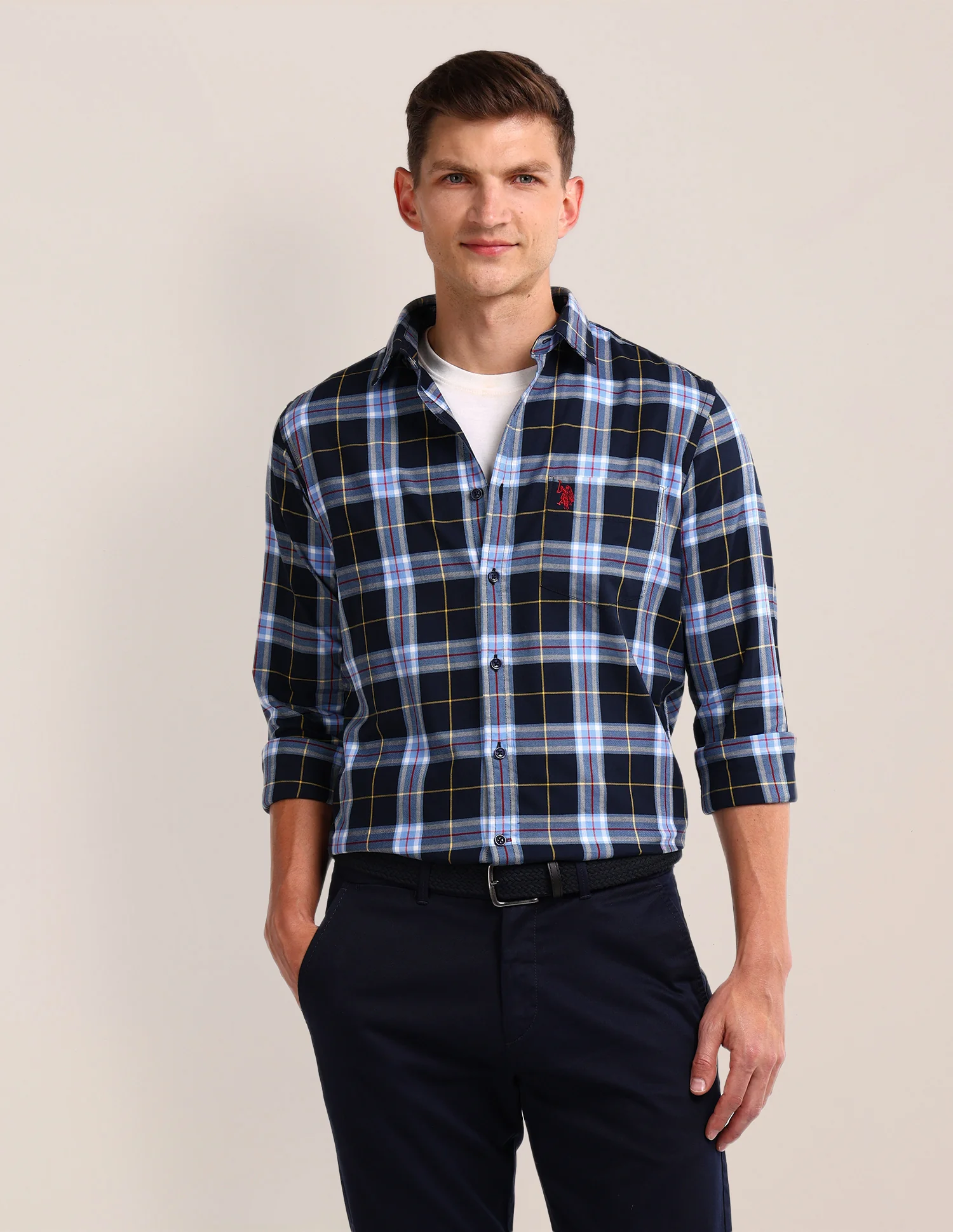 Plaid Checked Regular Fit Shirt
