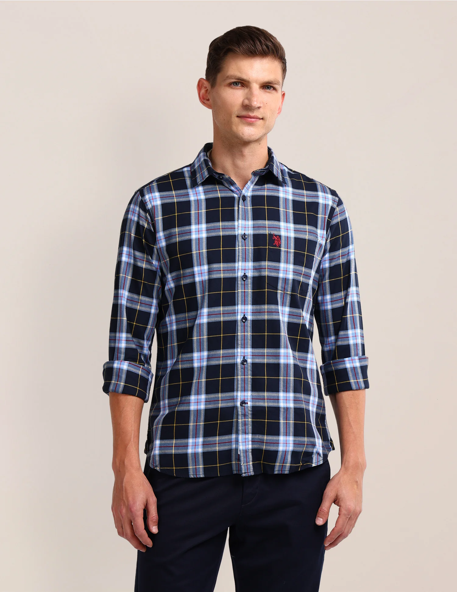 Plaid Checked Regular Fit Shirt - Image 6