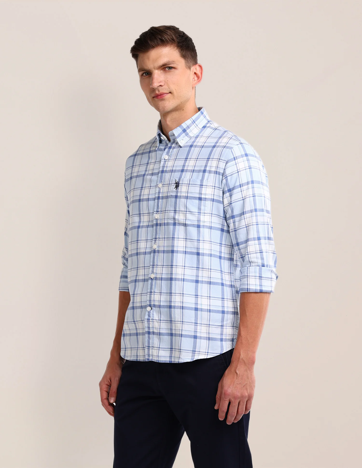 Plaid Checked Regular Fit Shirt - Image 4