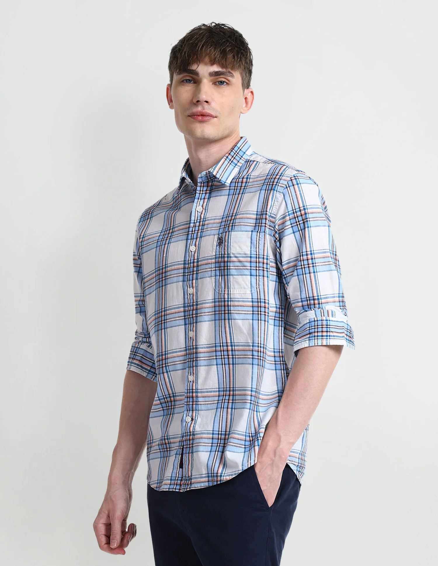Dupplin Checked Slim Fit Shirt - Image 4