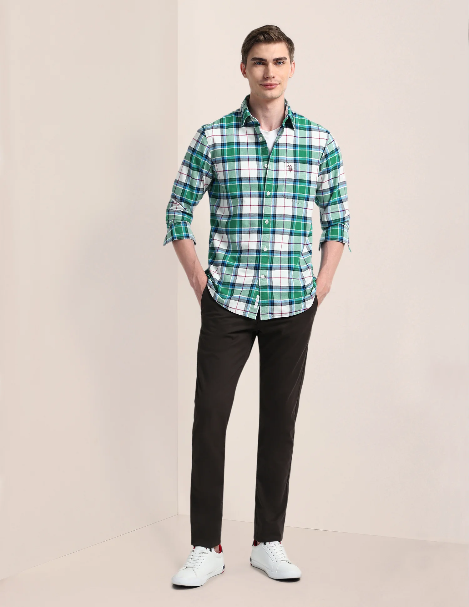 Plaid Checked Regular Fit Shirt - Image 3