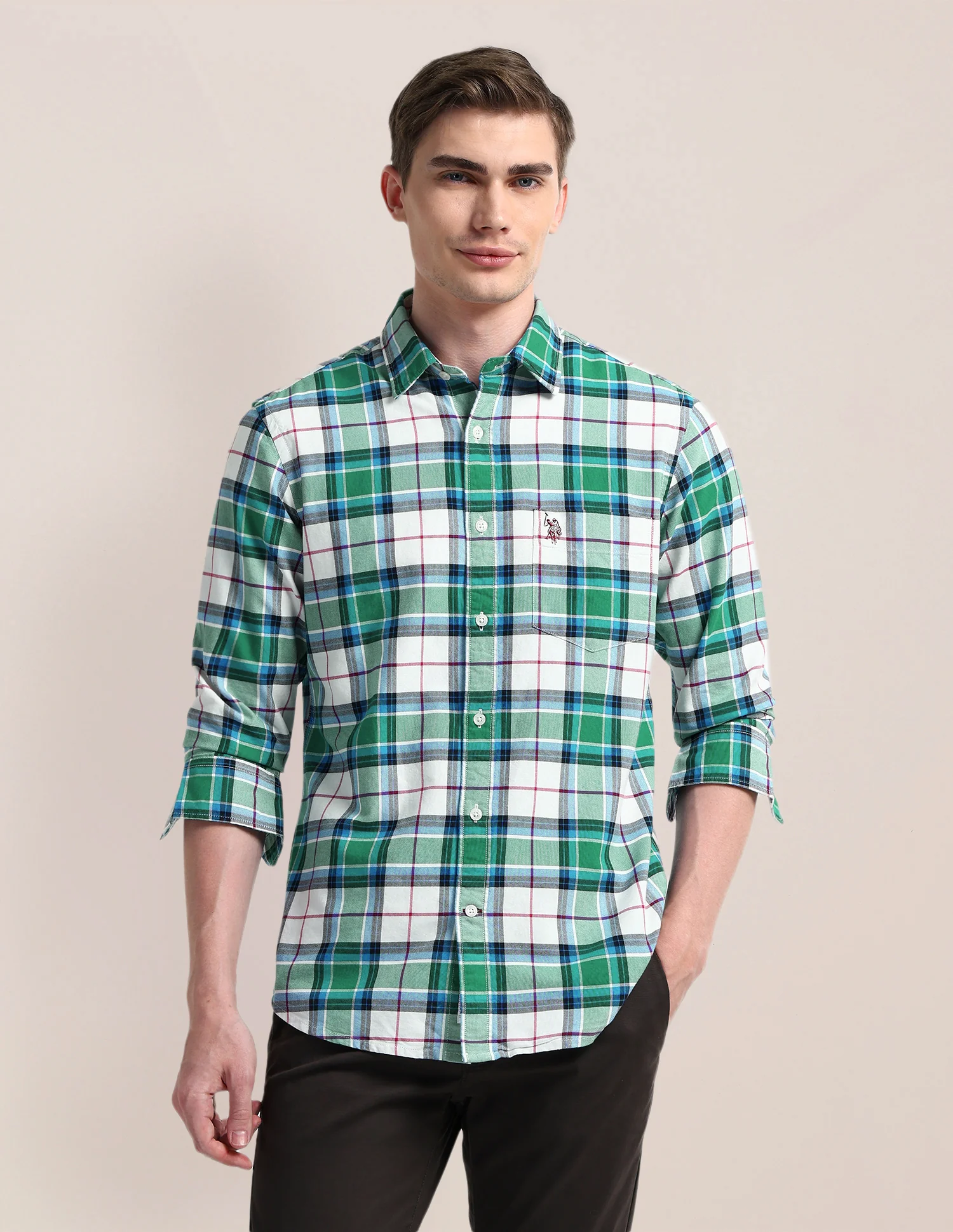 Plaid Checked Regular Fit Shirt - Image 6