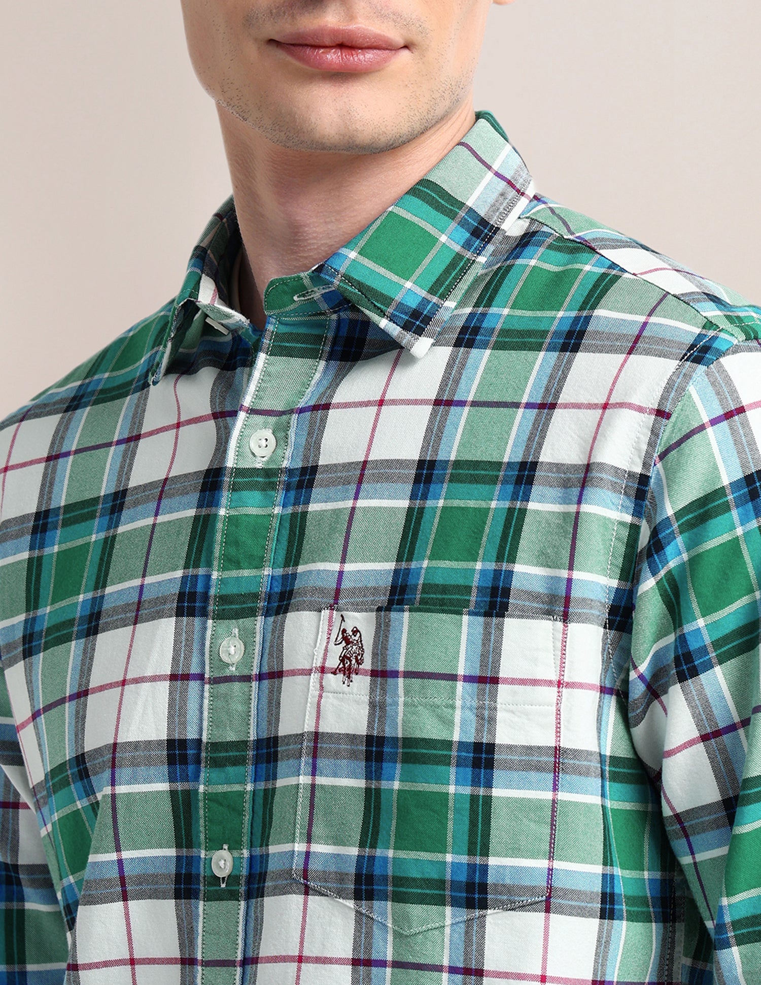 Plaid Checked Regular Fit Shirt - Image 7