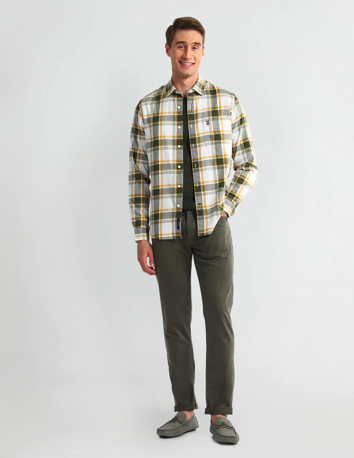Plaid Checked Slim Fit Shirt - Image 3
