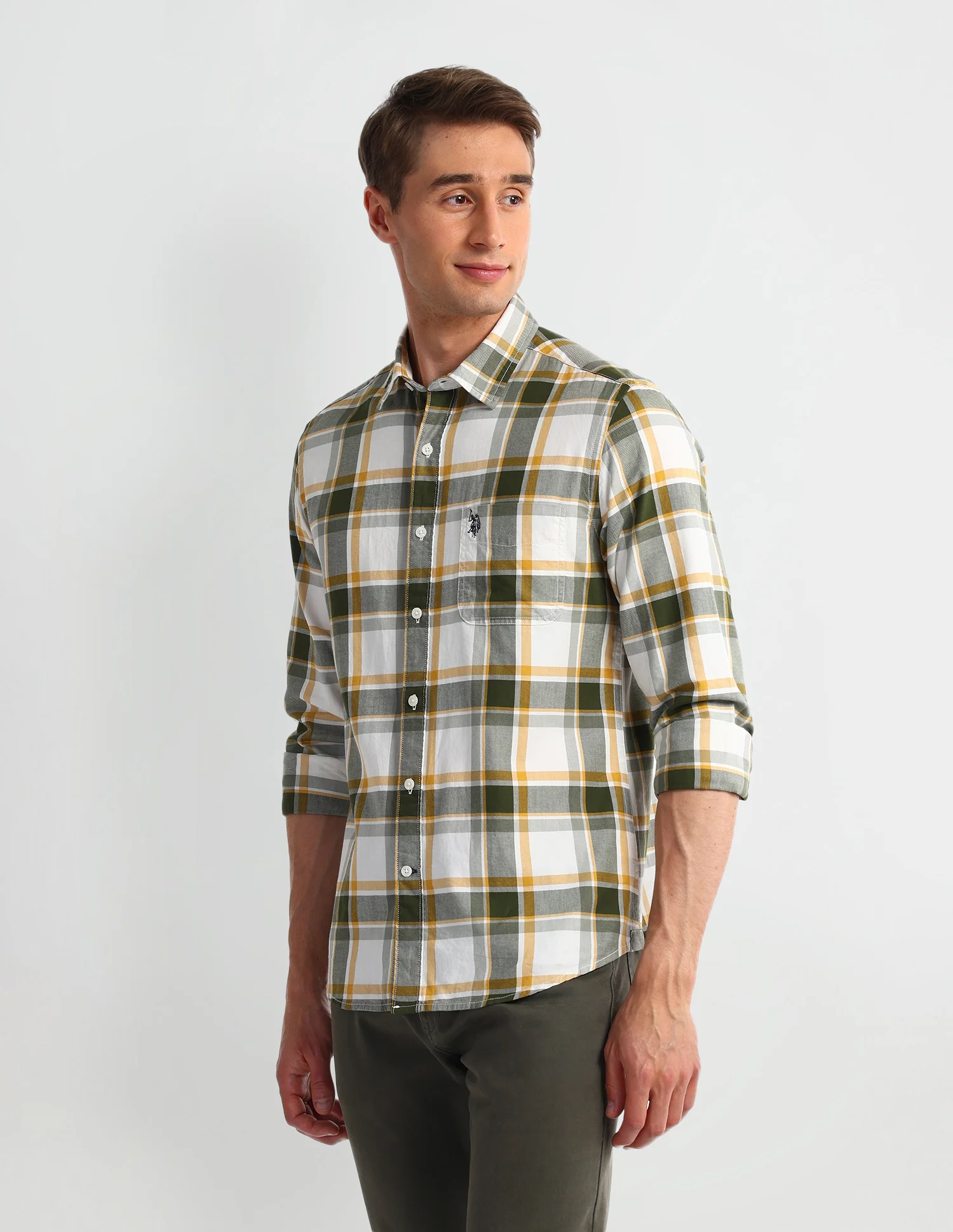 Plaid Checked Slim Fit Shirt - Image 4