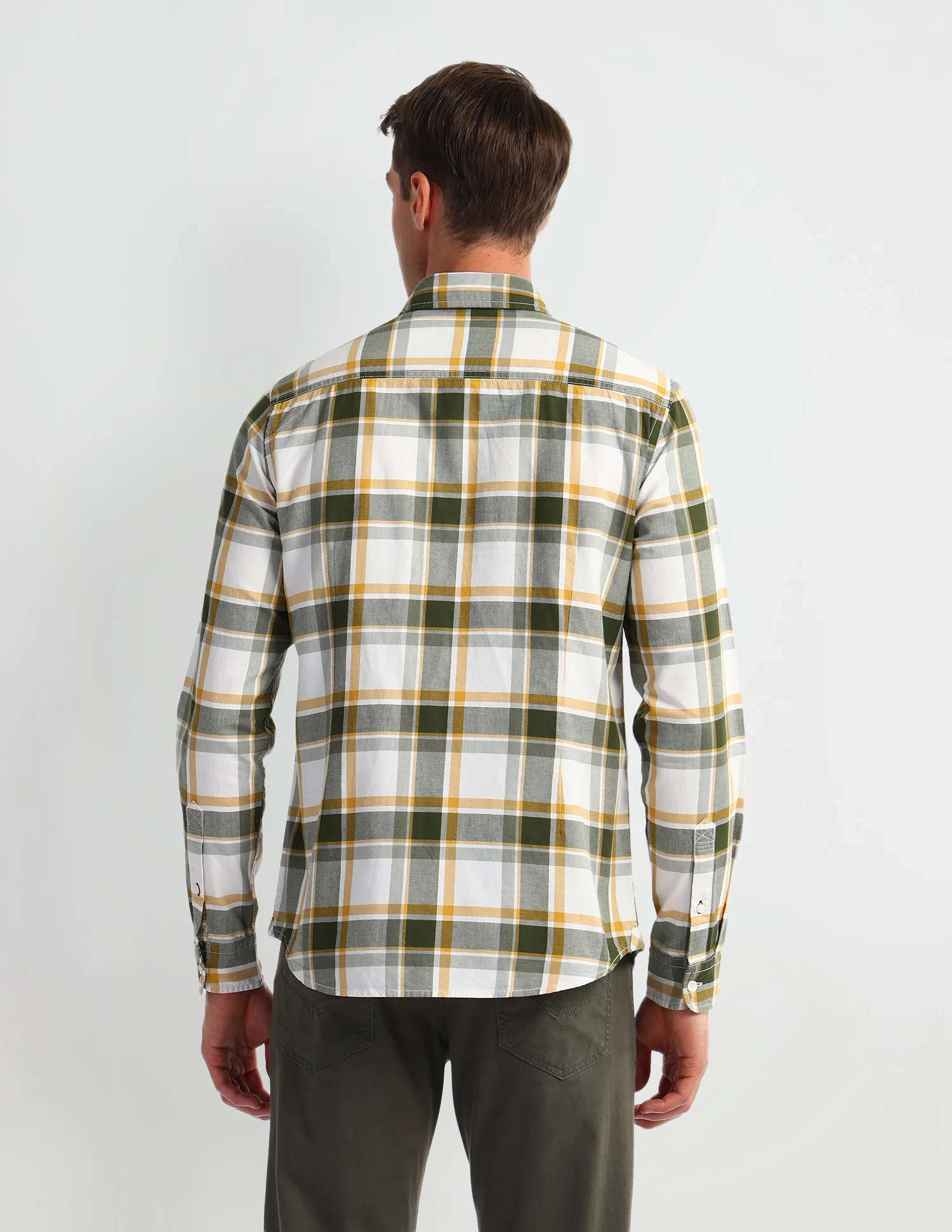 Plaid Checked Slim Fit Shirt - Image 5