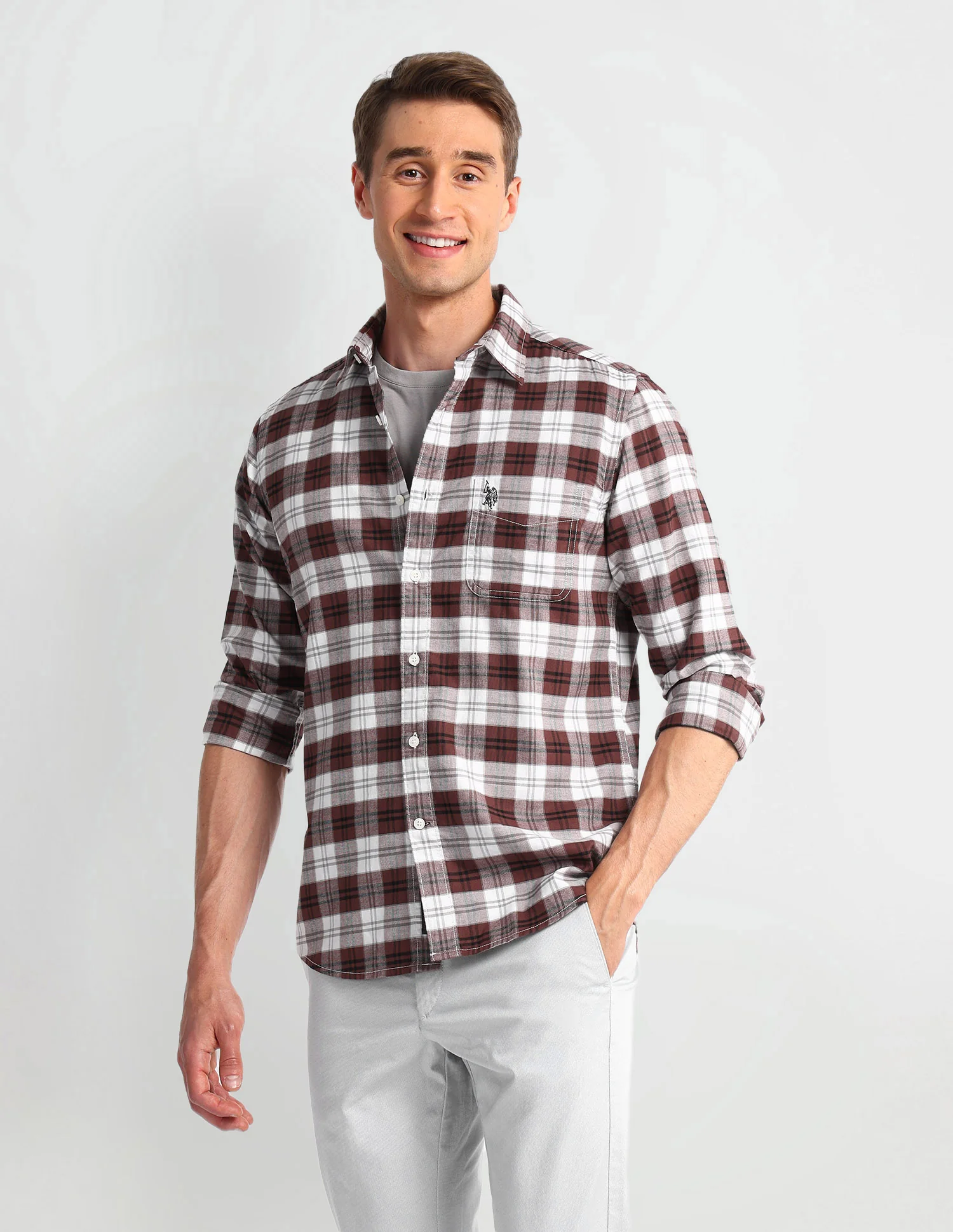 Tartan Checked Slim Fit Shirt