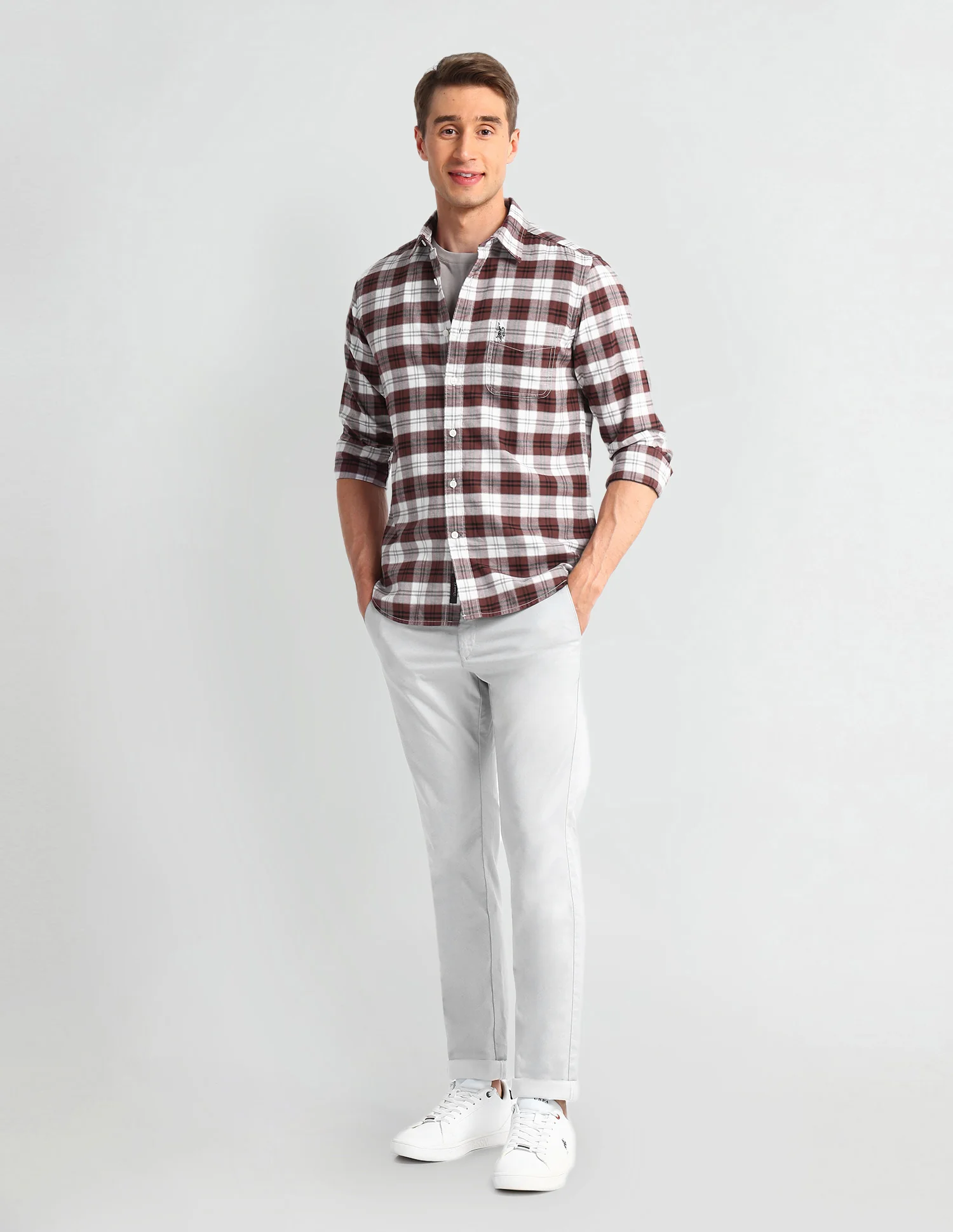 Tartan Checked Slim Fit Shirt - Image 3