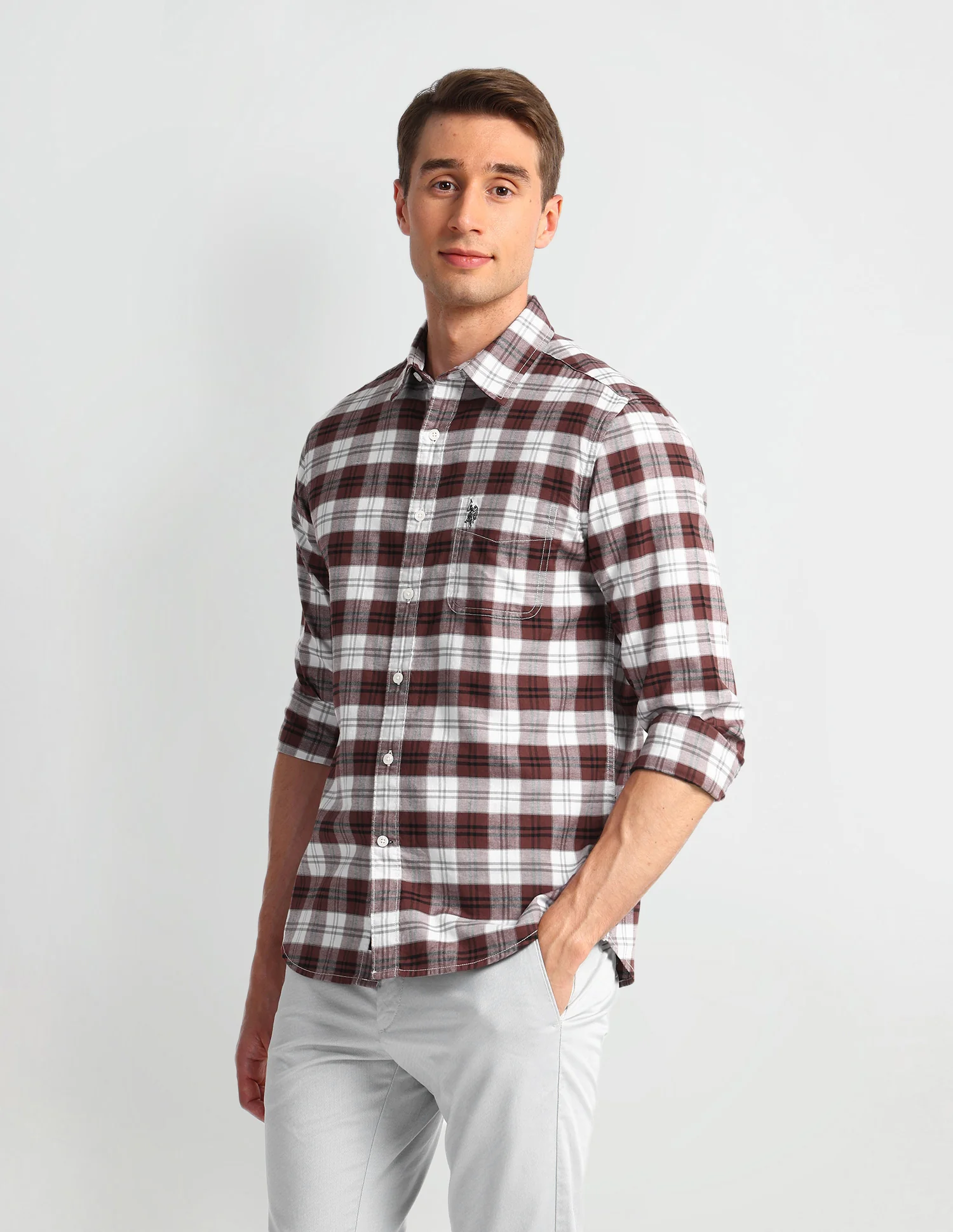 Tartan Checked Slim Fit Shirt - Image 4