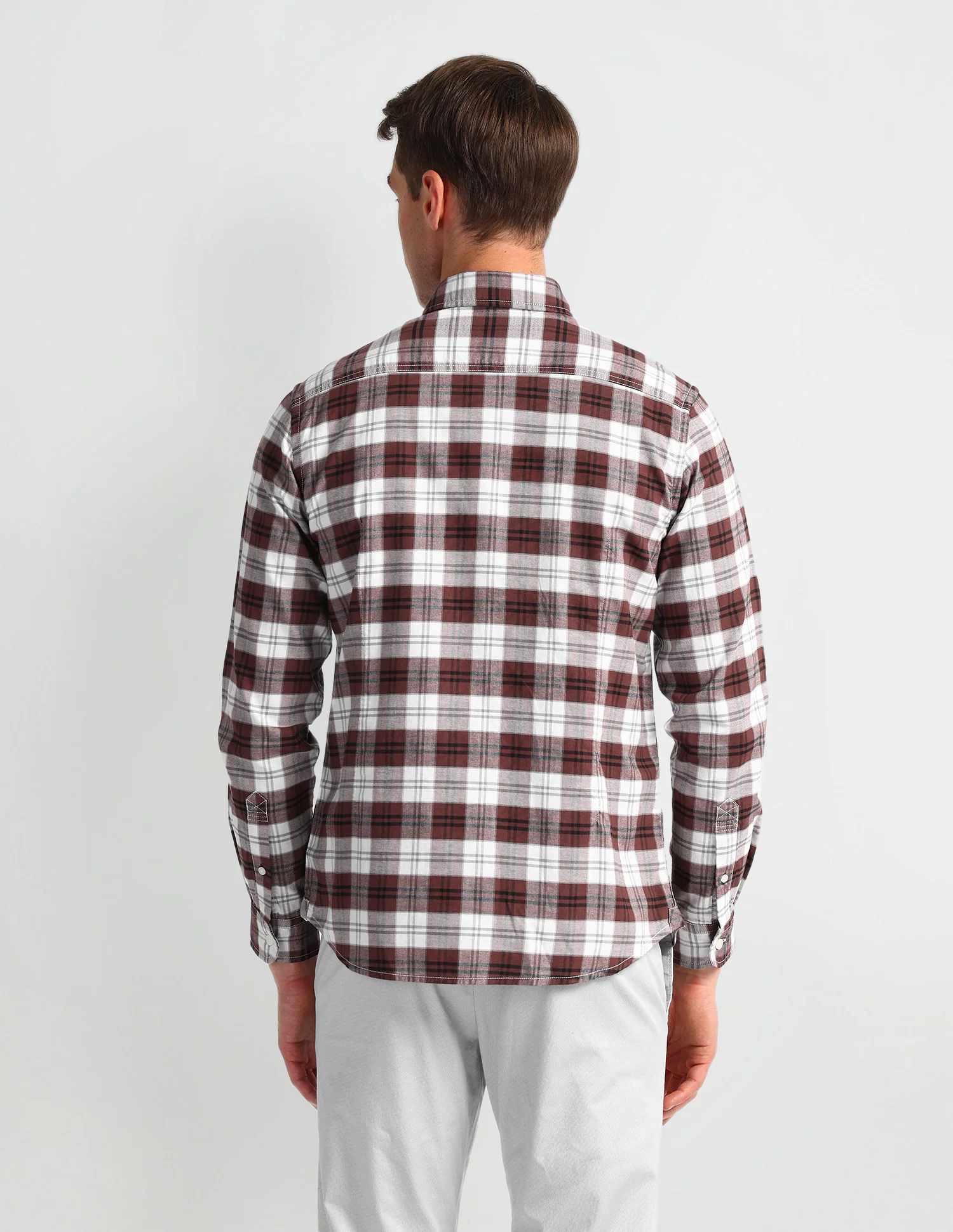 Tartan Checked Slim Fit Shirt - Image 5