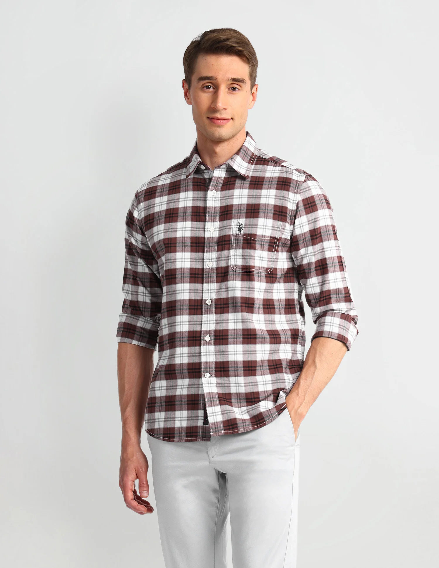 Tartan Checked Slim Fit Shirt - Image 6