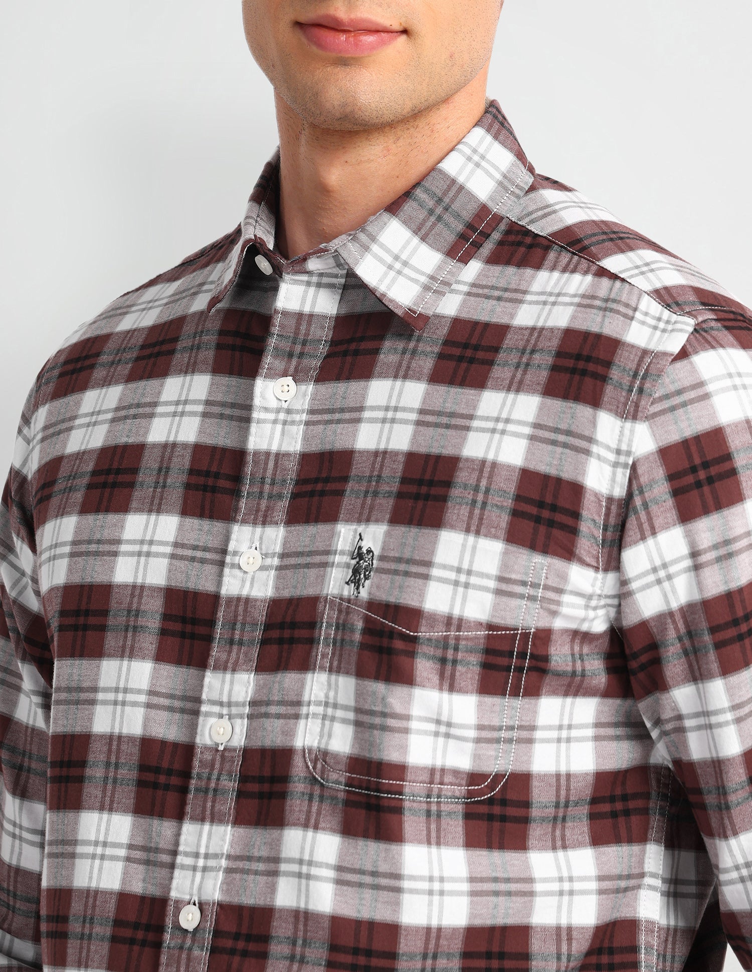 Tartan Checked Slim Fit Shirt - Image 7