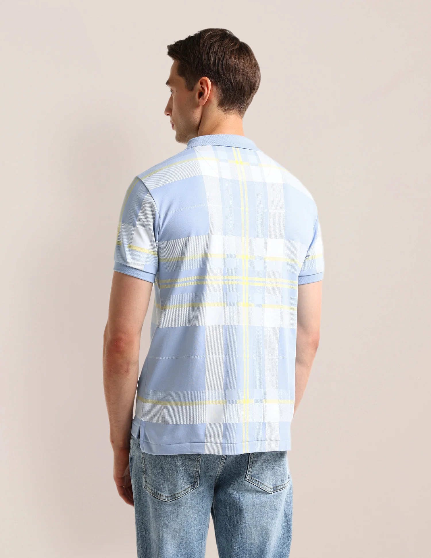 Checked Regular Fit Polo Shirt - Image 5