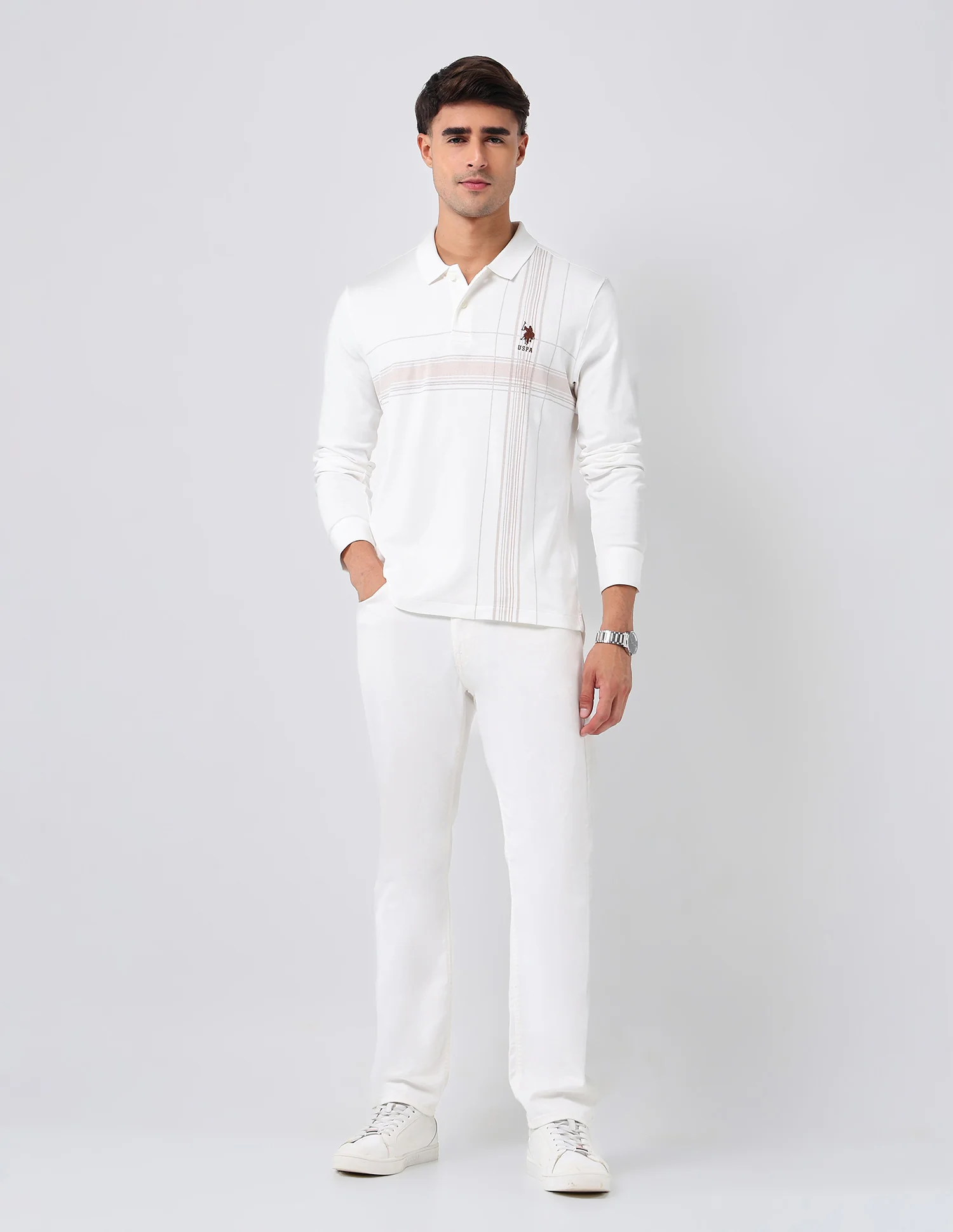 Checked Regular Fit Polo Shirt - Image 3